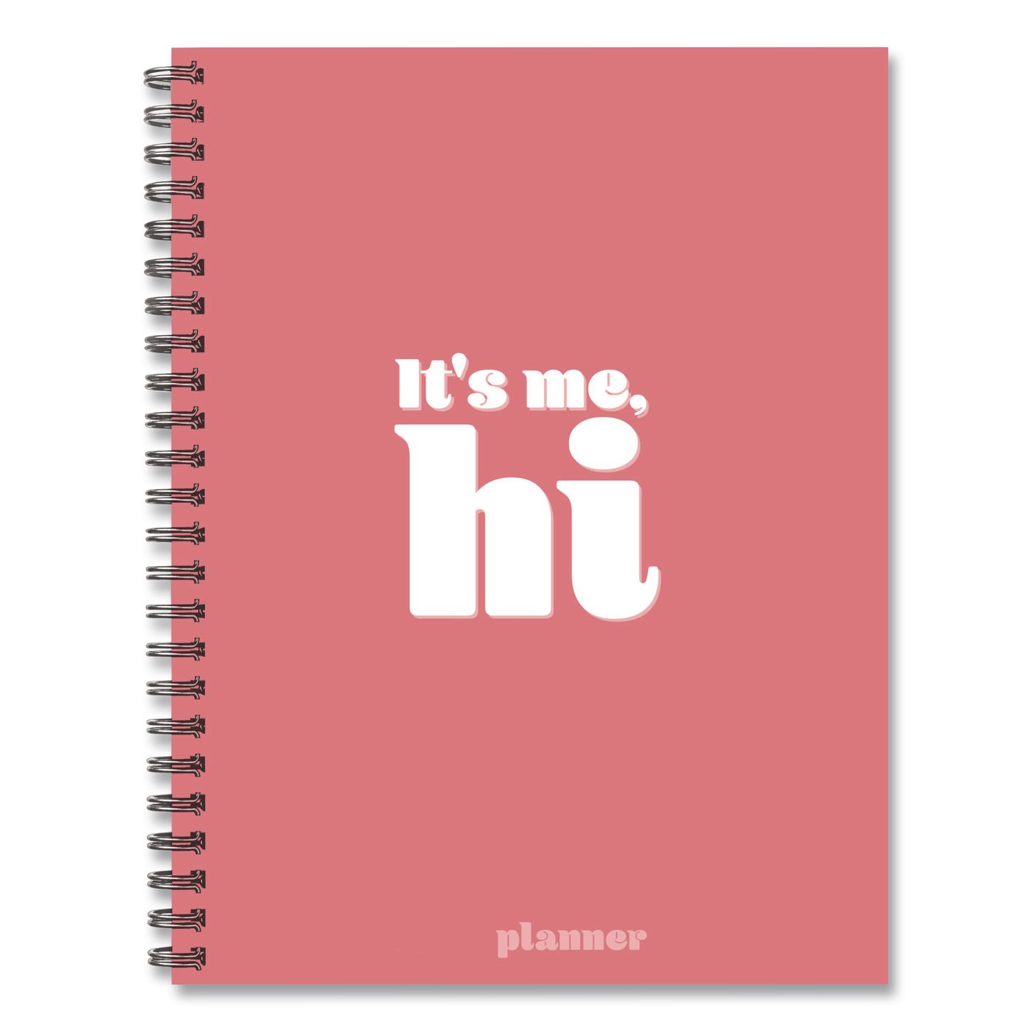 It's Me Weekly/Monthly Planner, Song Lyrics, 8.5 x 6.5, Pink Cover, 12-Month (Jan to Dec): 2026
