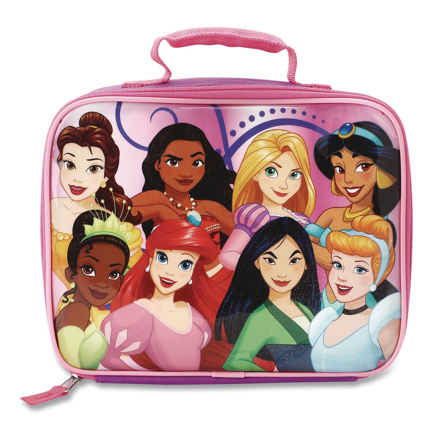 Kids Insulated Lunch Tote, Disney Princesses Theme, Multicolor
