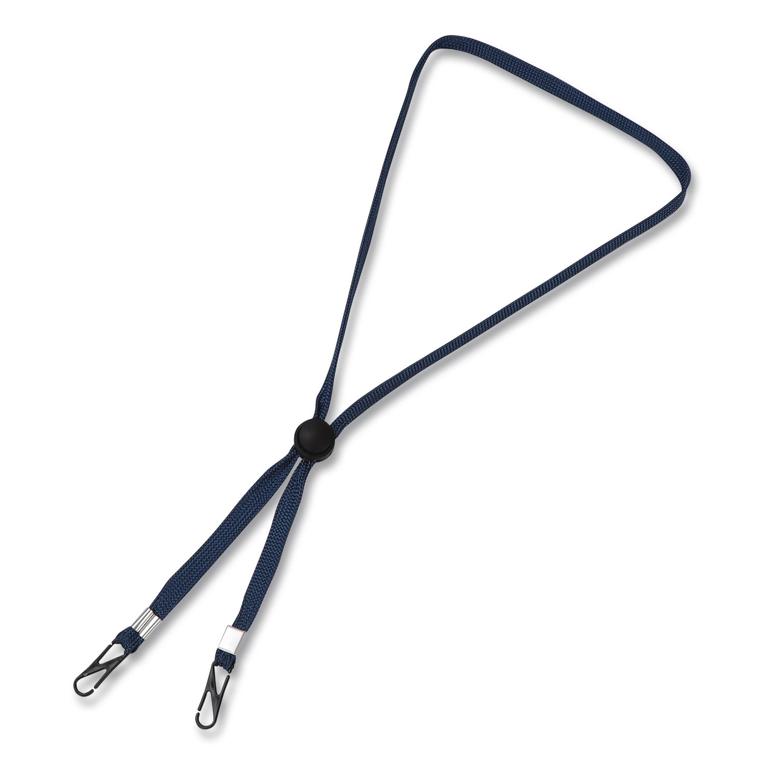 Face Mask Lanyard, Plastic Fastener, 30" Long, Navy