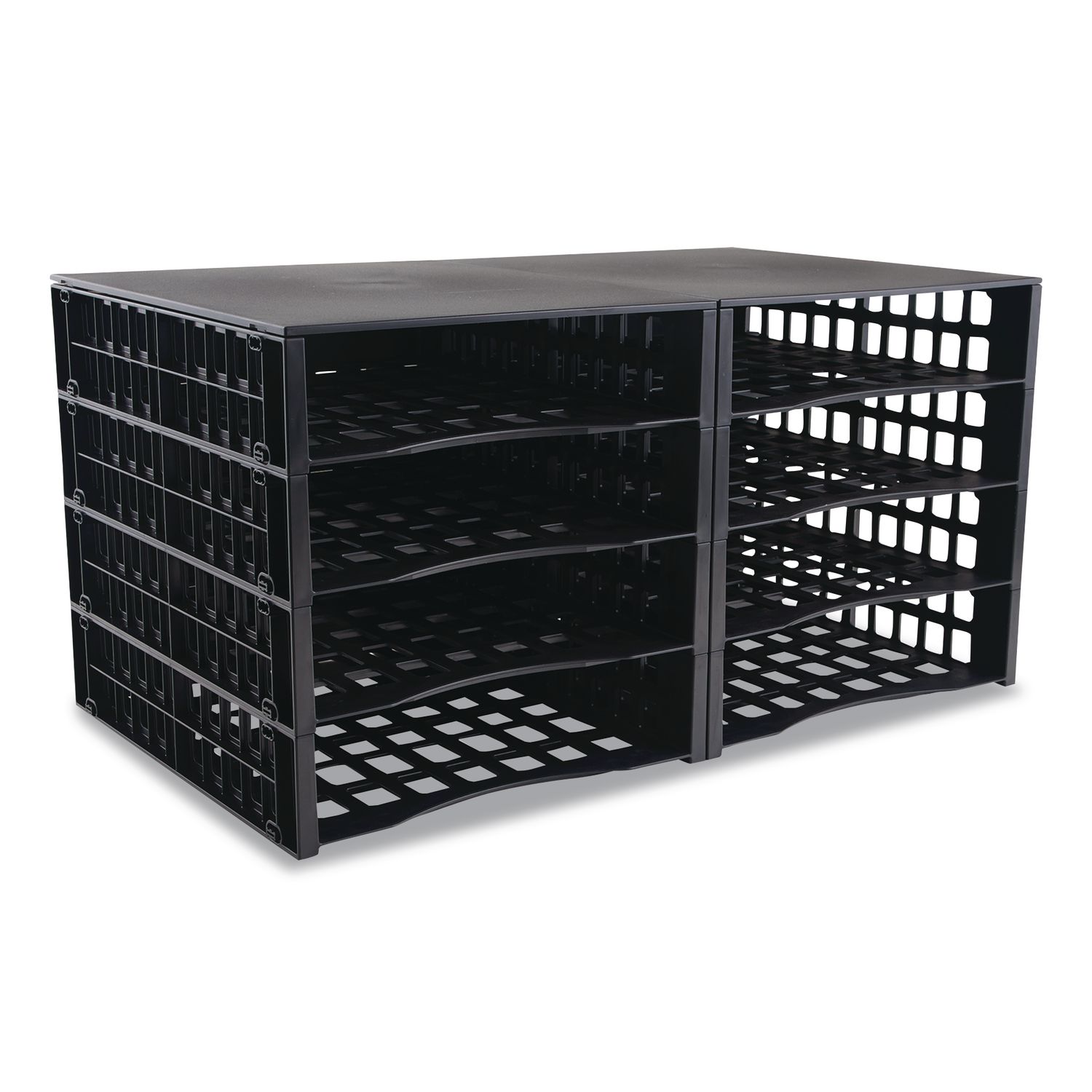 Literature Organizer, 8 Sections, 21 x 12.25, Black