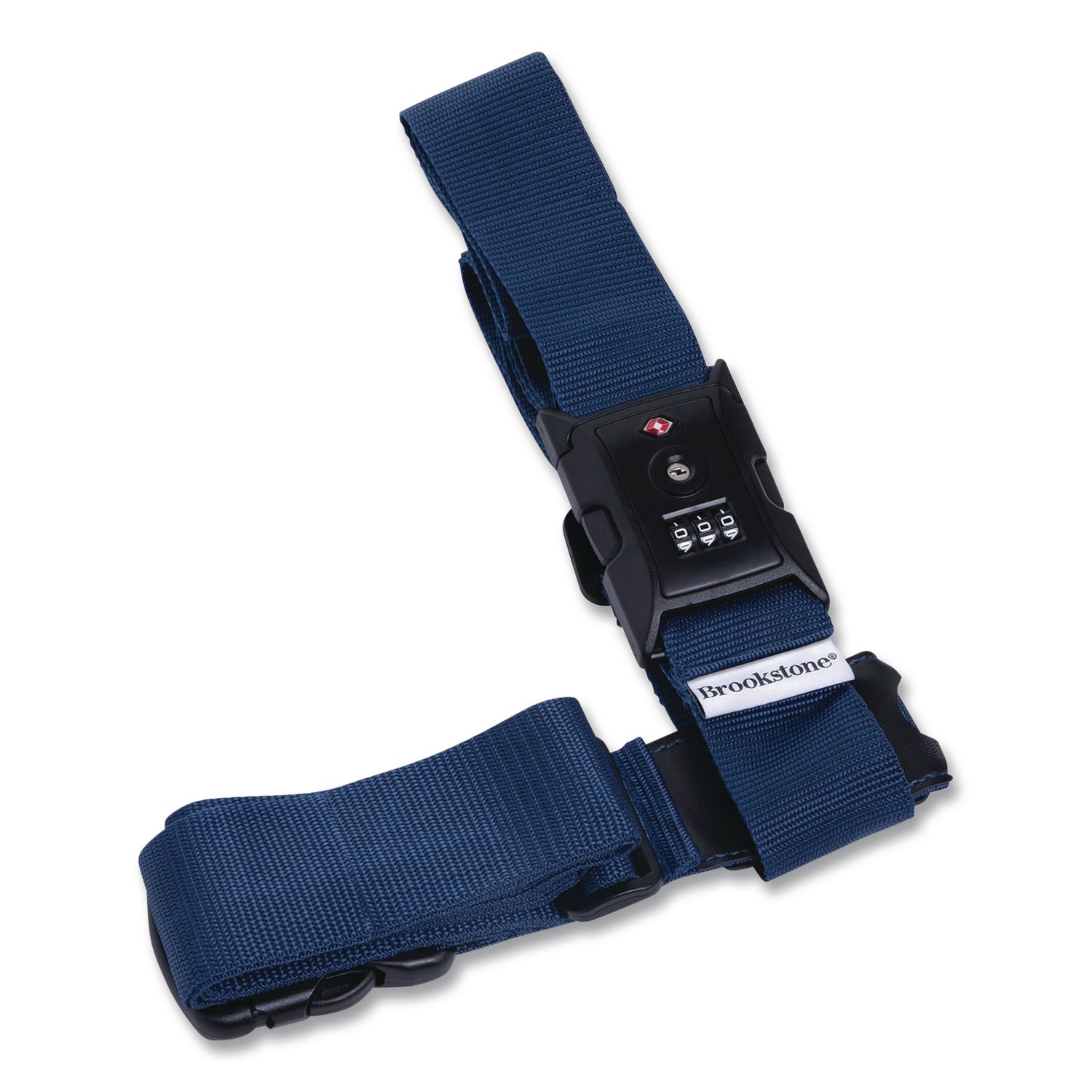Cross Luggage Strap and TSA Combination Lock, Blue