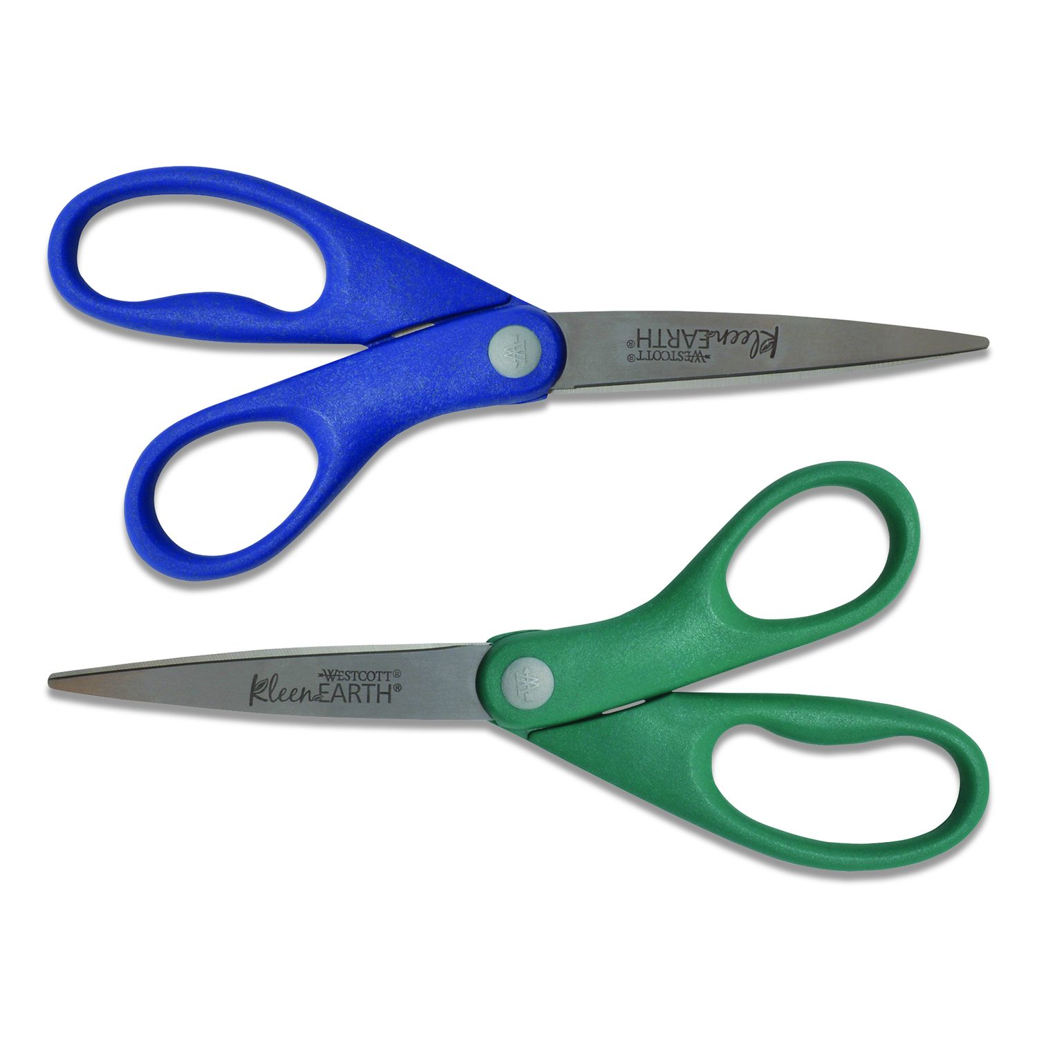 Westcott® KleenEarth Rice Husk Scissors, Pointed Tip, 8