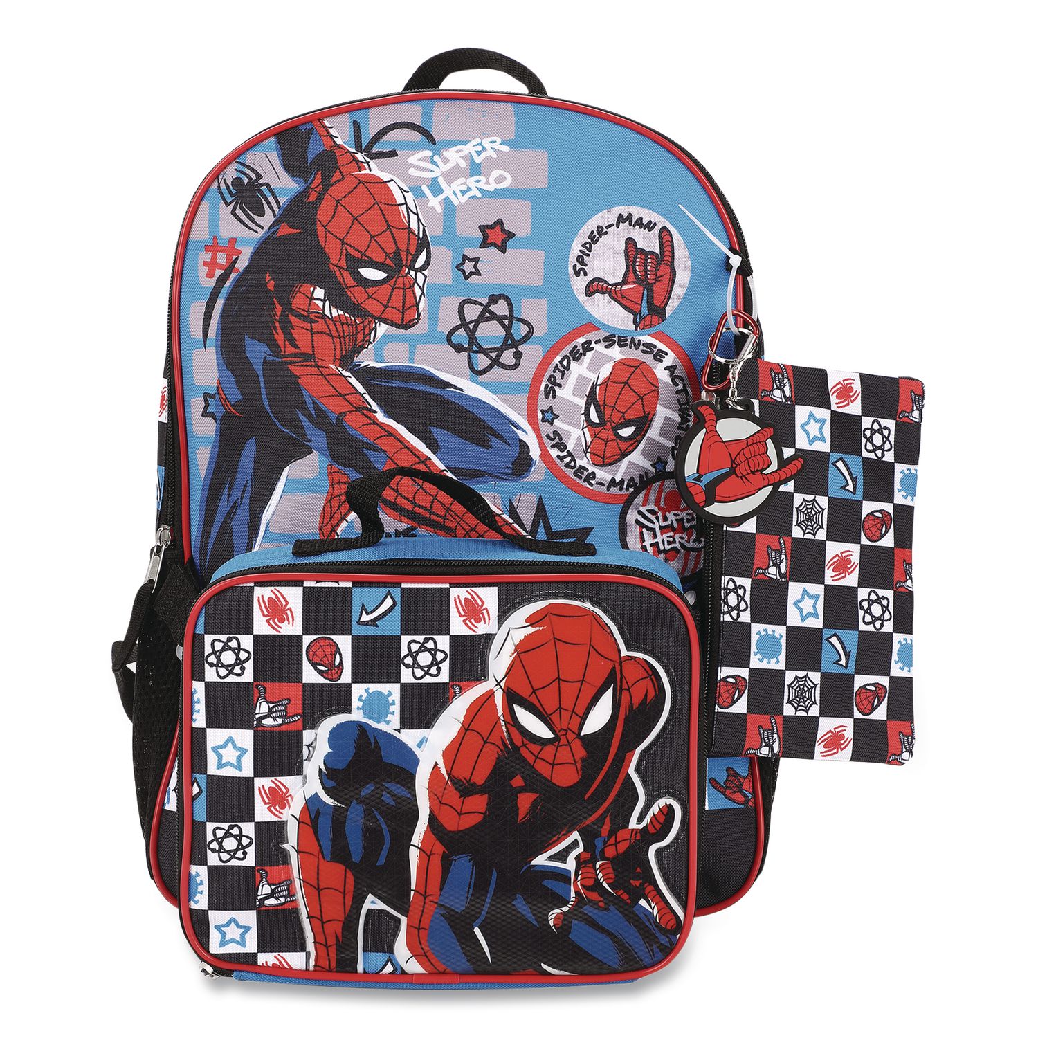 Spiderman Kids 5-Piece Backpack Set, 16", Multicolor