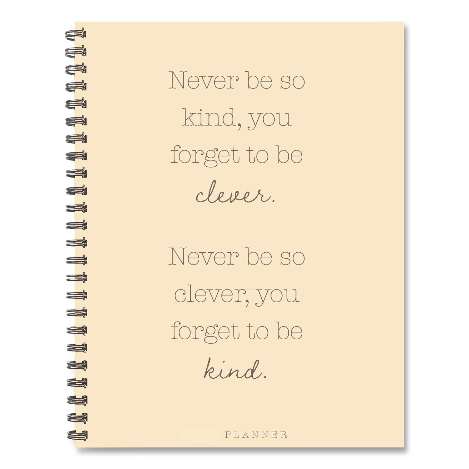 Never Be So Kind Weekly/Monthly Planner, 11 x 8.5, Yellow Cover, 12-Month (Jan to Dec): 2026