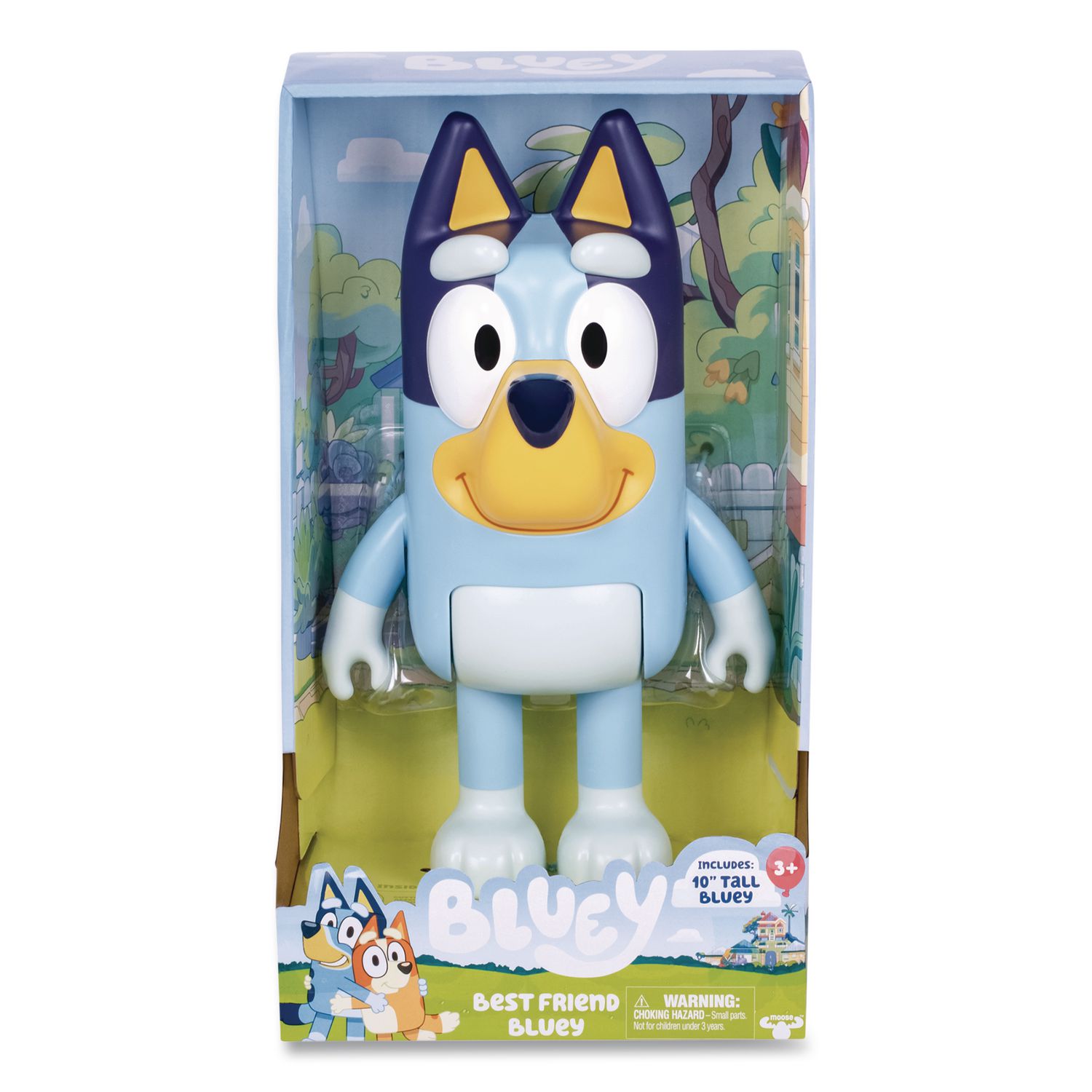 Series 10 My Best Friend Bluey Plastic 10" Figure, Ages 3 and Up