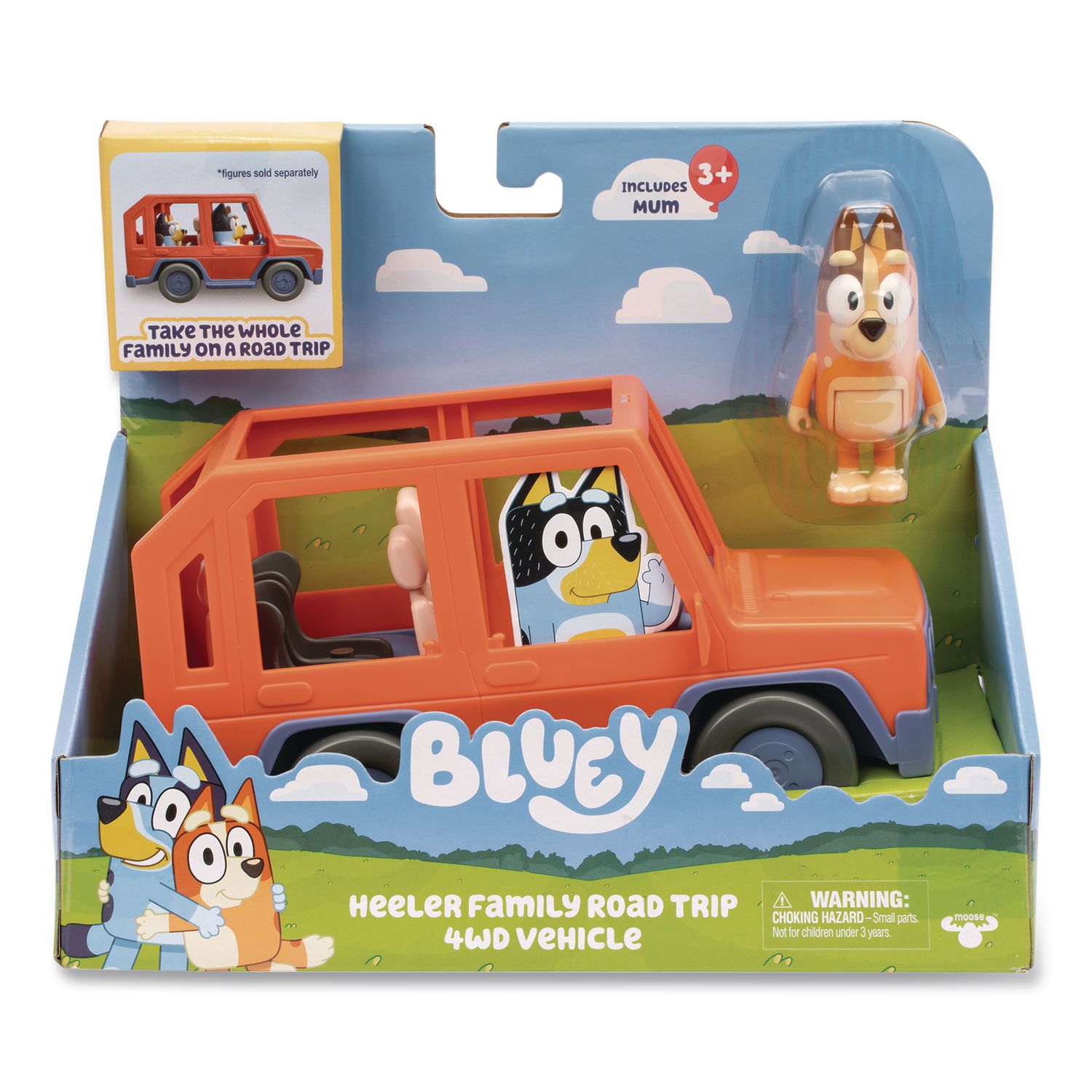 Series 11: Heeler Family Road Trip 4WD Vehicle, Ages 3 and Up, 2 Pieces