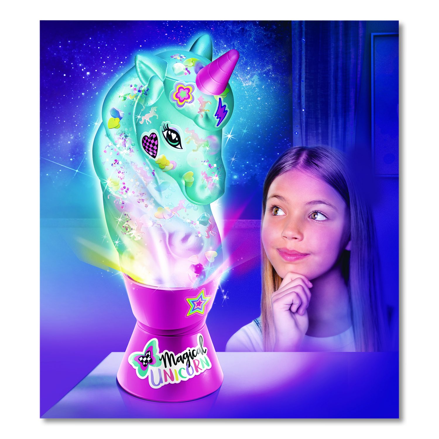 Unicorn Moon Lamp Creator Kit, Lamp Base with LED Light/Unicorn Lamp ...