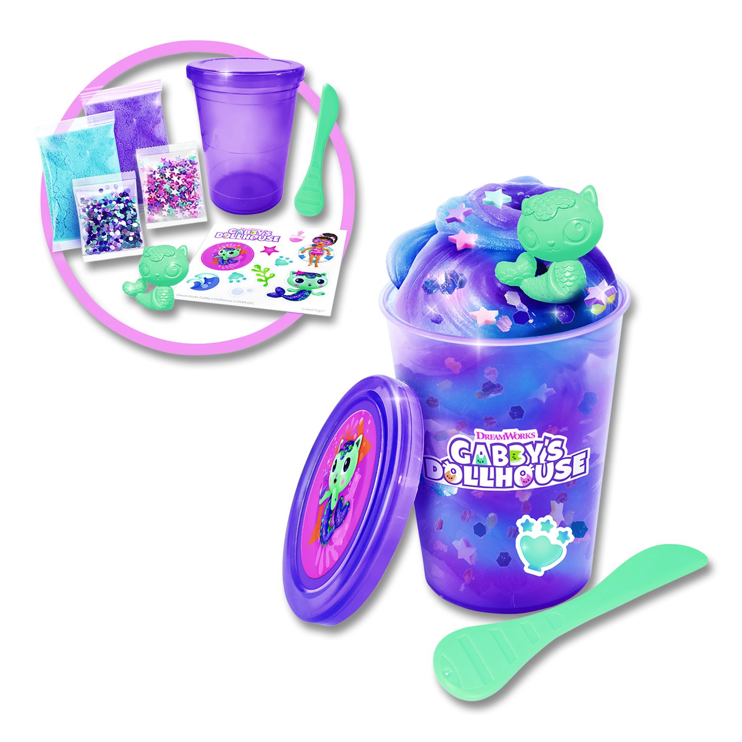 Gabby's Dollhouse Cat Box Sensory Compound Kit, Ages 4 and Up, 32 ...