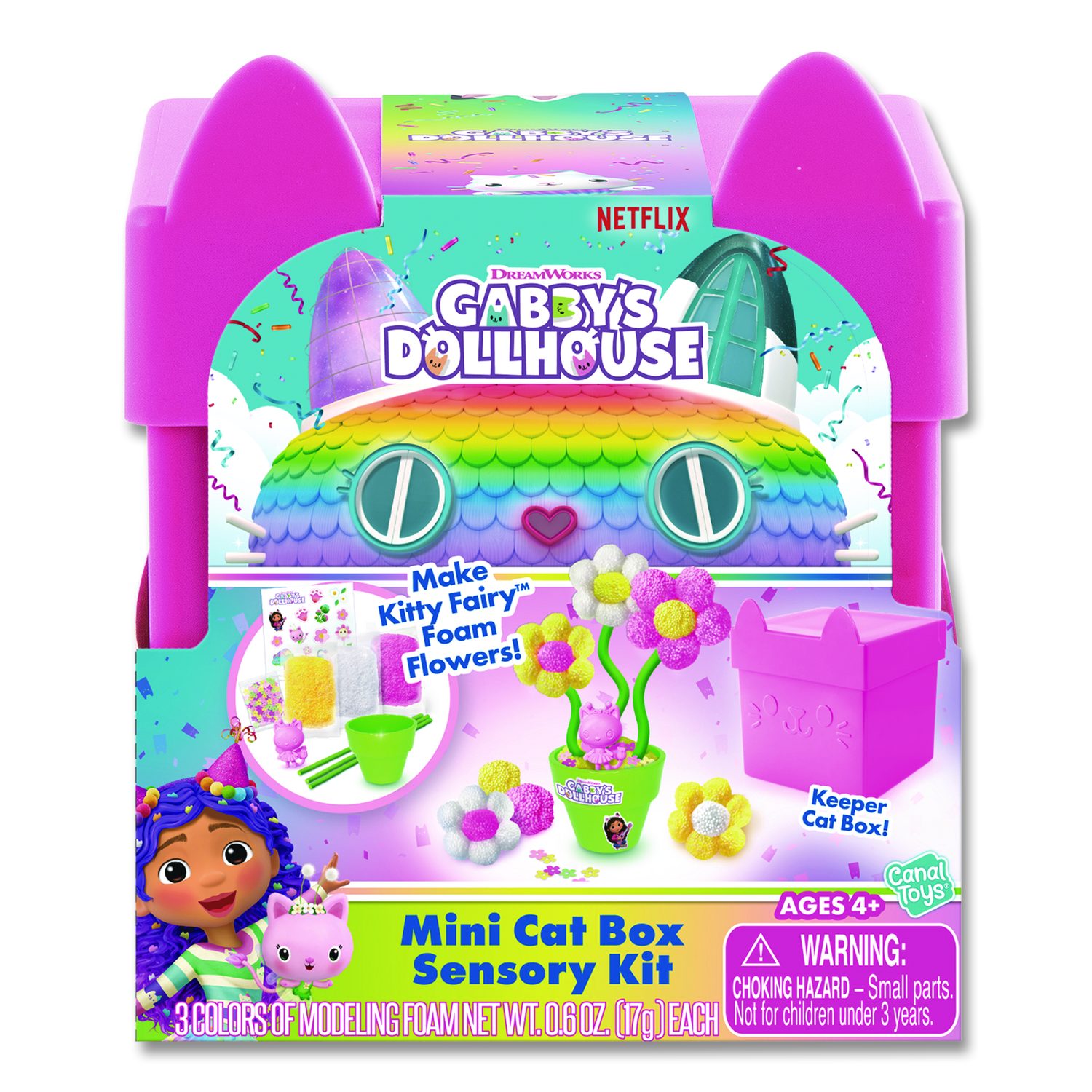 DreamWorks Gabby's Dollhouse Cat Box Sensory Compound Kit, Ages 4 and ...