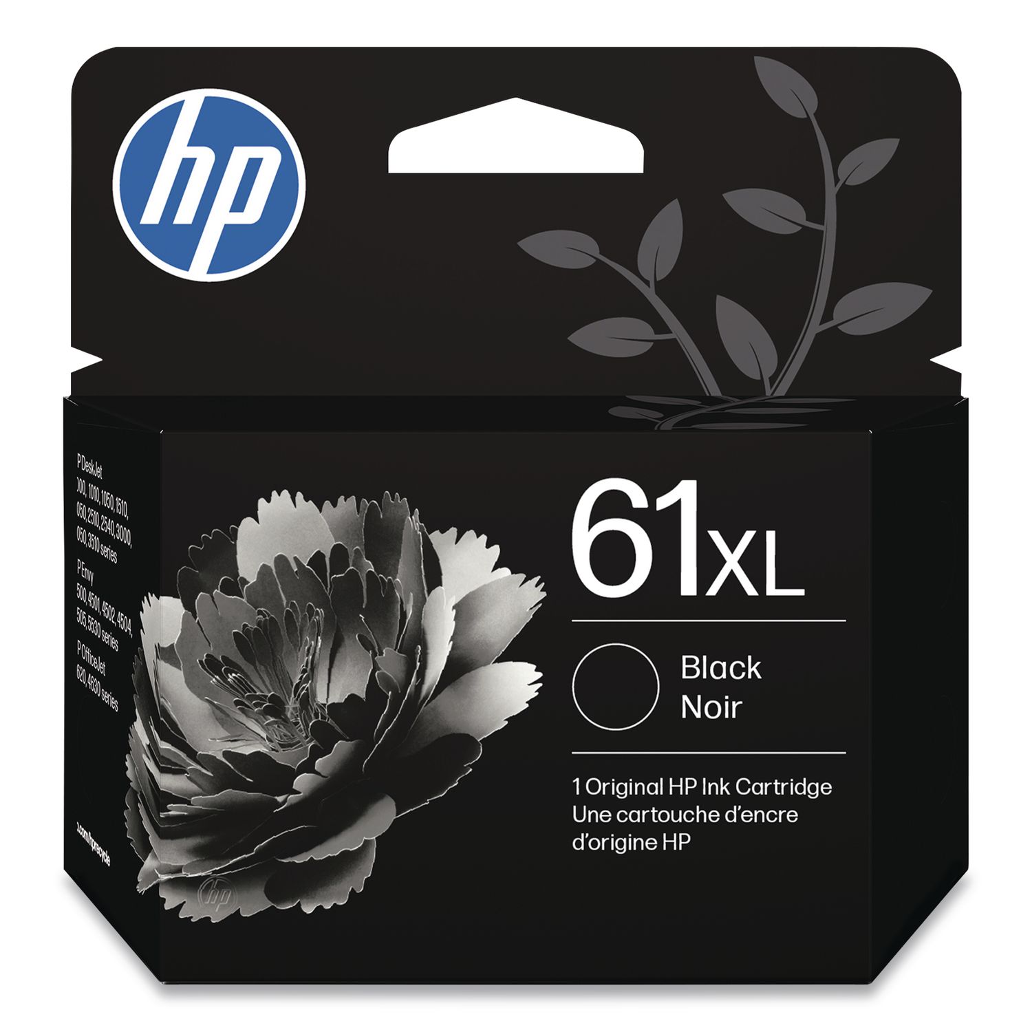 HP 61XL, (CH563WN) High-Yield Black Original Ink Cartridge