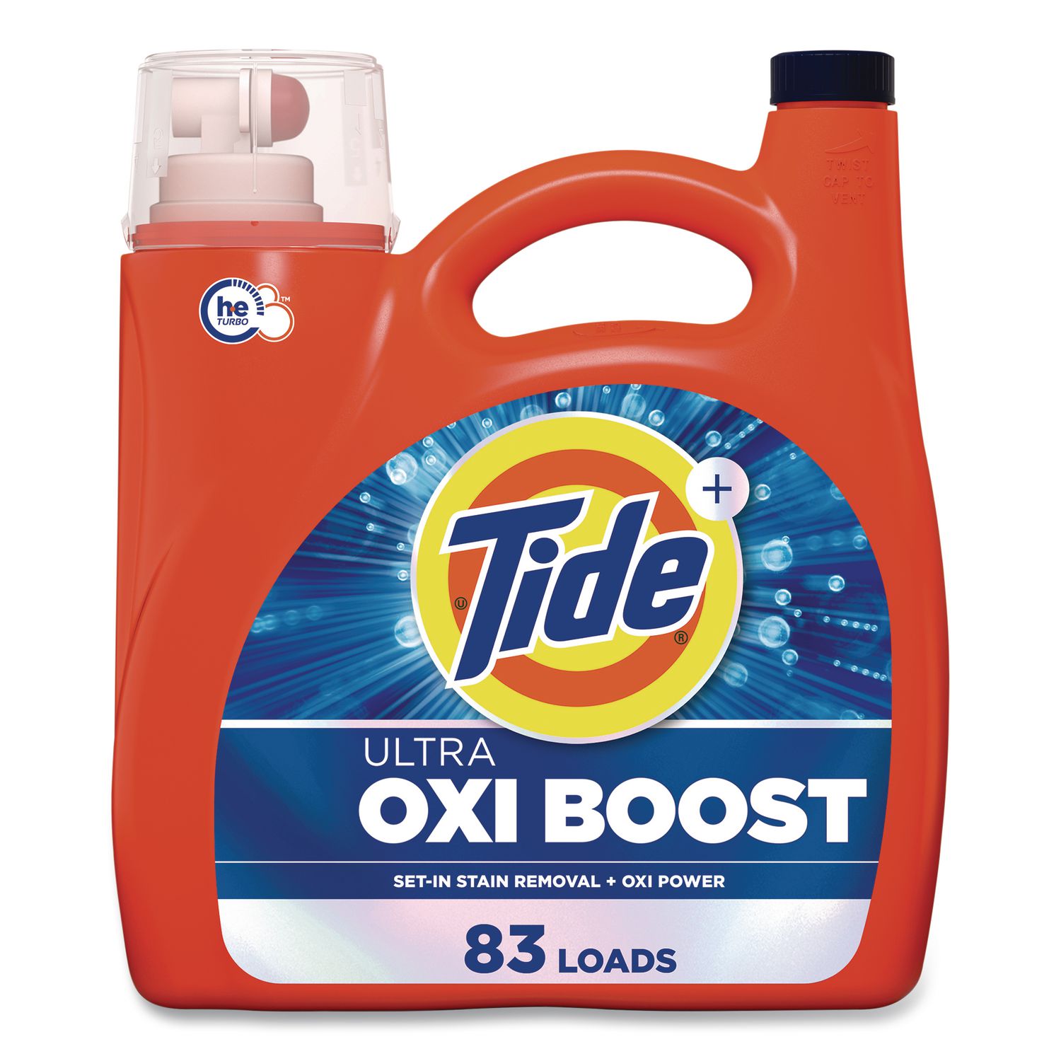 Ultra OXI Boost Laundry Detergent, HE Compatible, 117 oz Bottle
