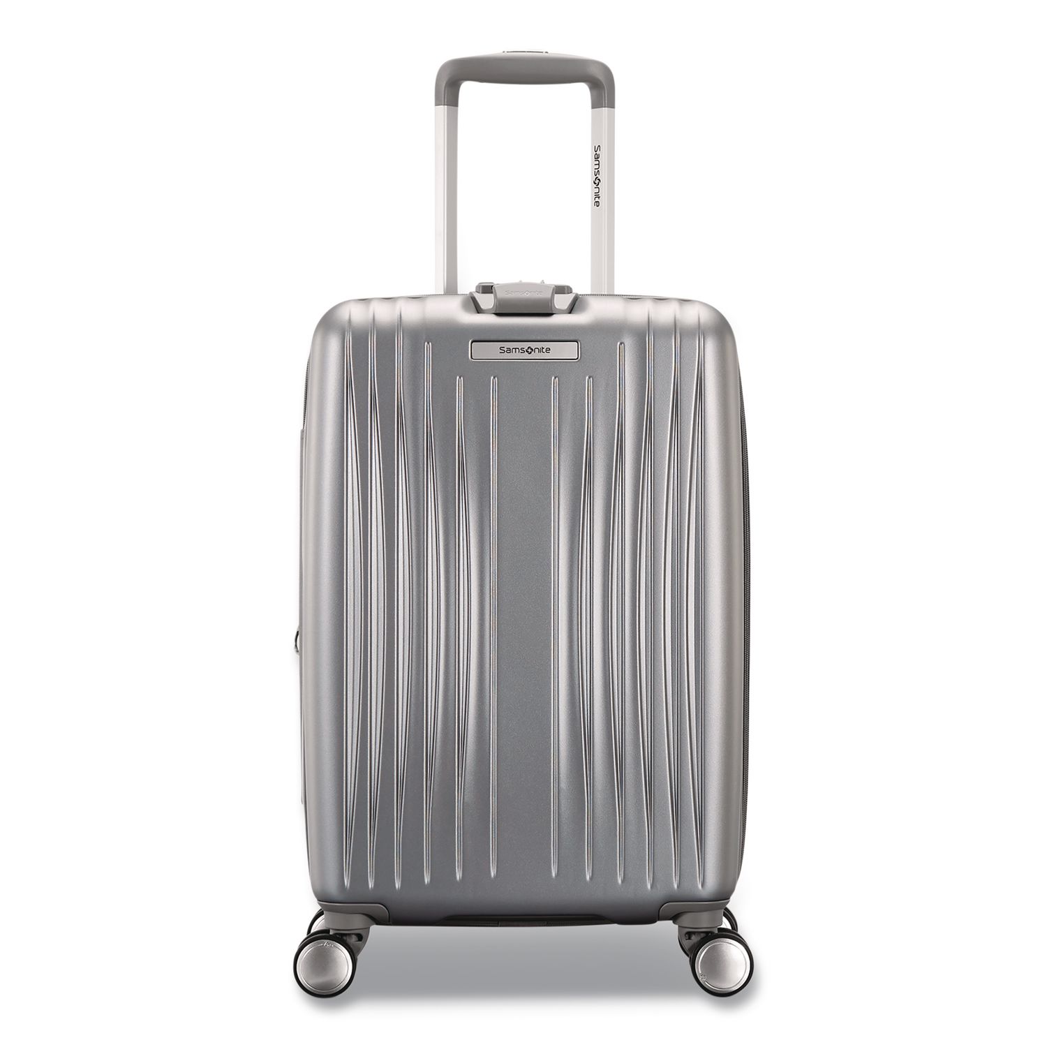 Opto 3 Hardside Spinner Suitcase, 13.58 x 9.25 x 19.29, Silver