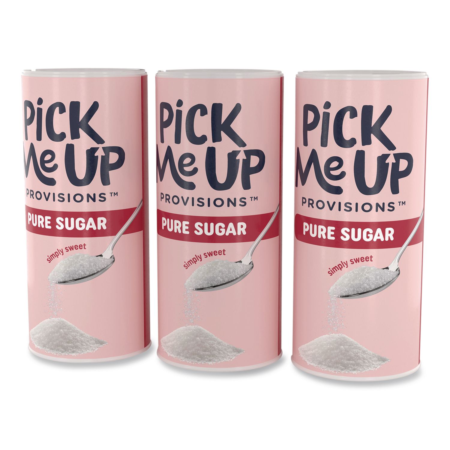 Pure Sugar, 20 oz Canister, 3/Pack