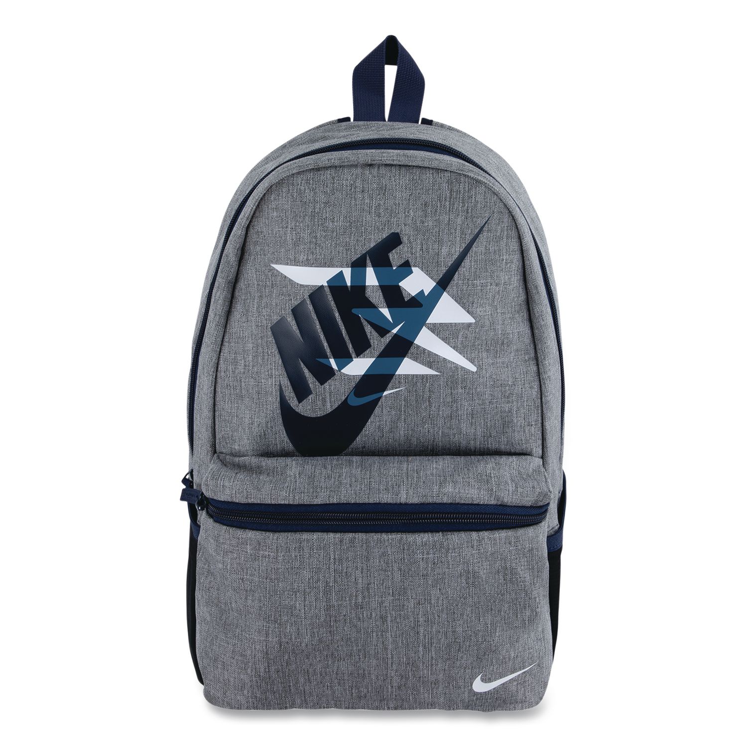 Dual Logo Laptop Compatible Backpack, Fits Devices Up to 16", 14 x 6 x 17.5, Gray/Black