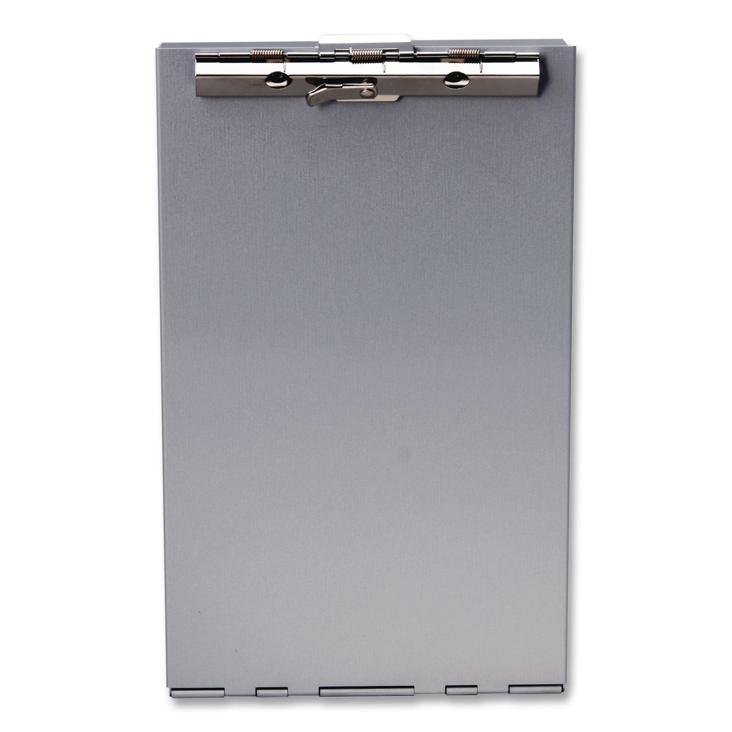 Redi-Rite Aluminum Storage Clipboard, 1" Clip Capacity, Holds 6 x 10 Sheets, Silver