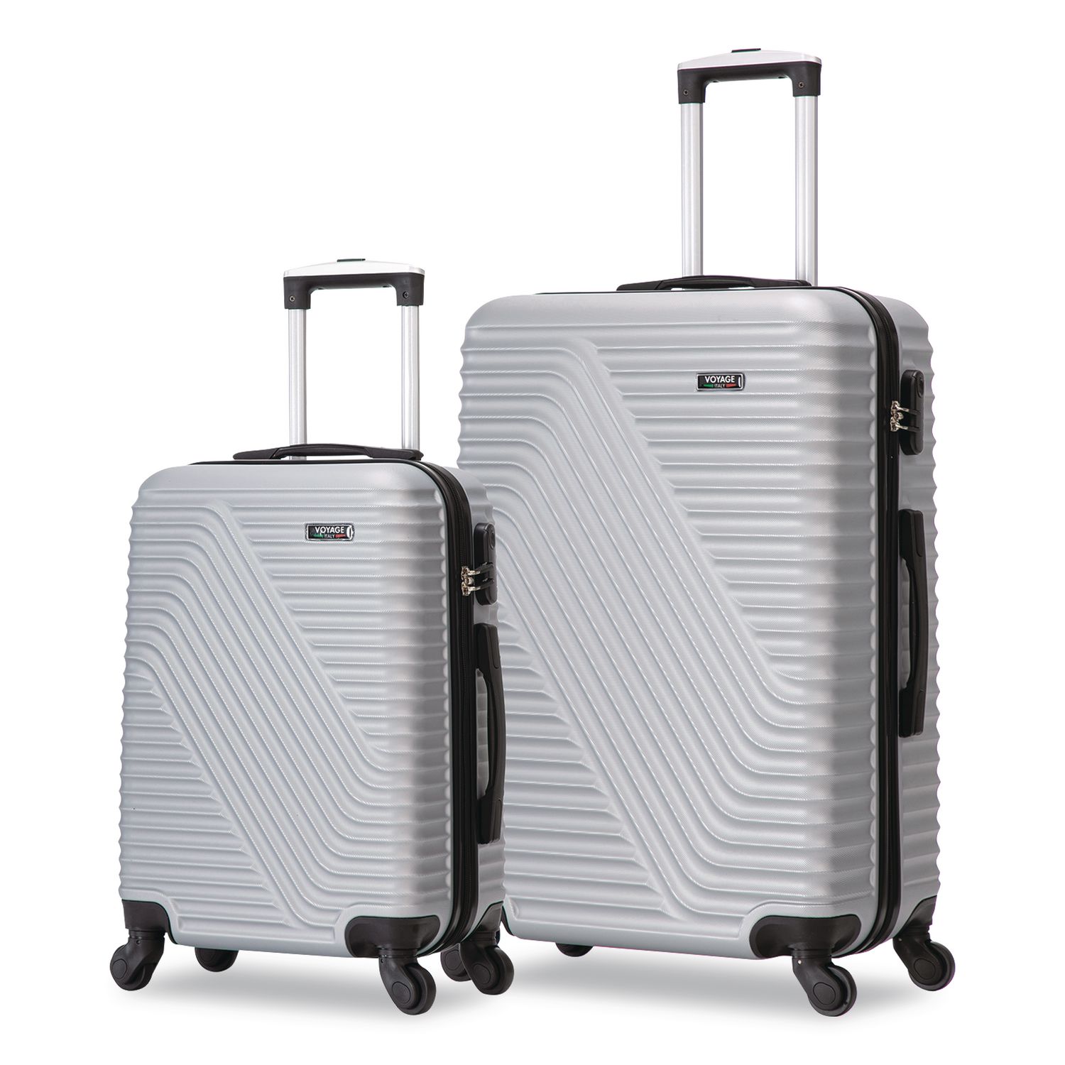 VOYAGE Vertice ABS 2-Piece Luggage Set, Silver