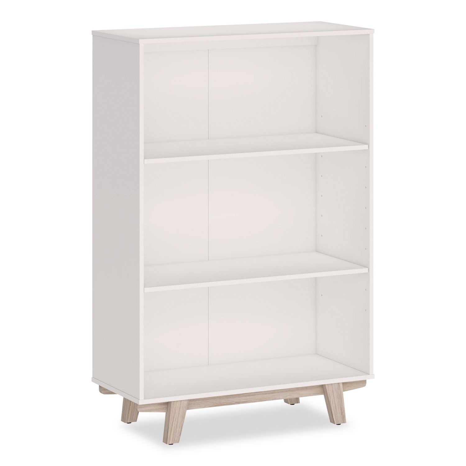 Whitney Bookcase, Three Shelves, 31.75w x 14d x 48.25h, White