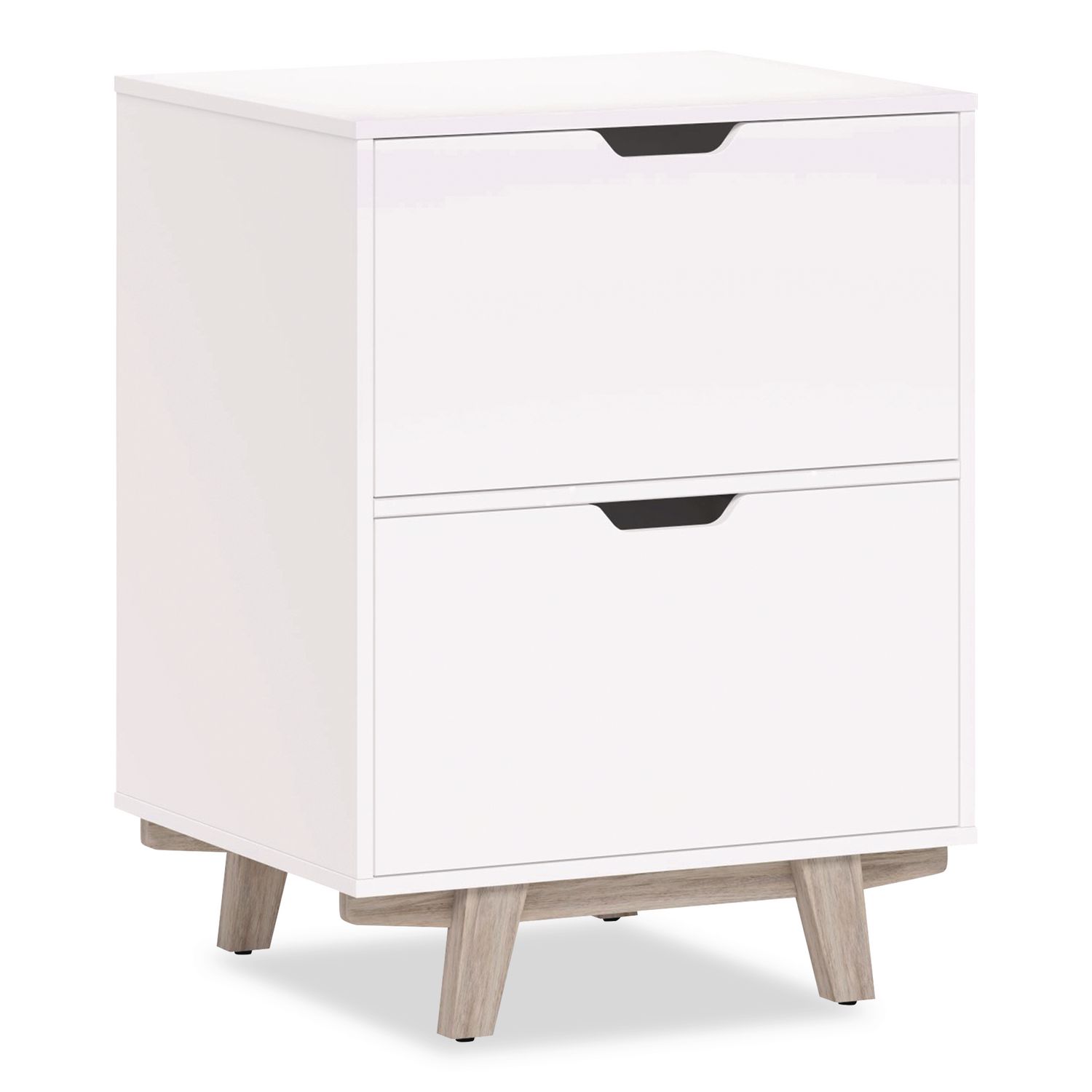 Whitney 2-Drawer Lateral File Cabinet, Letter/Legal Size File Drawers, 23.75" x 20" x 31.25", White