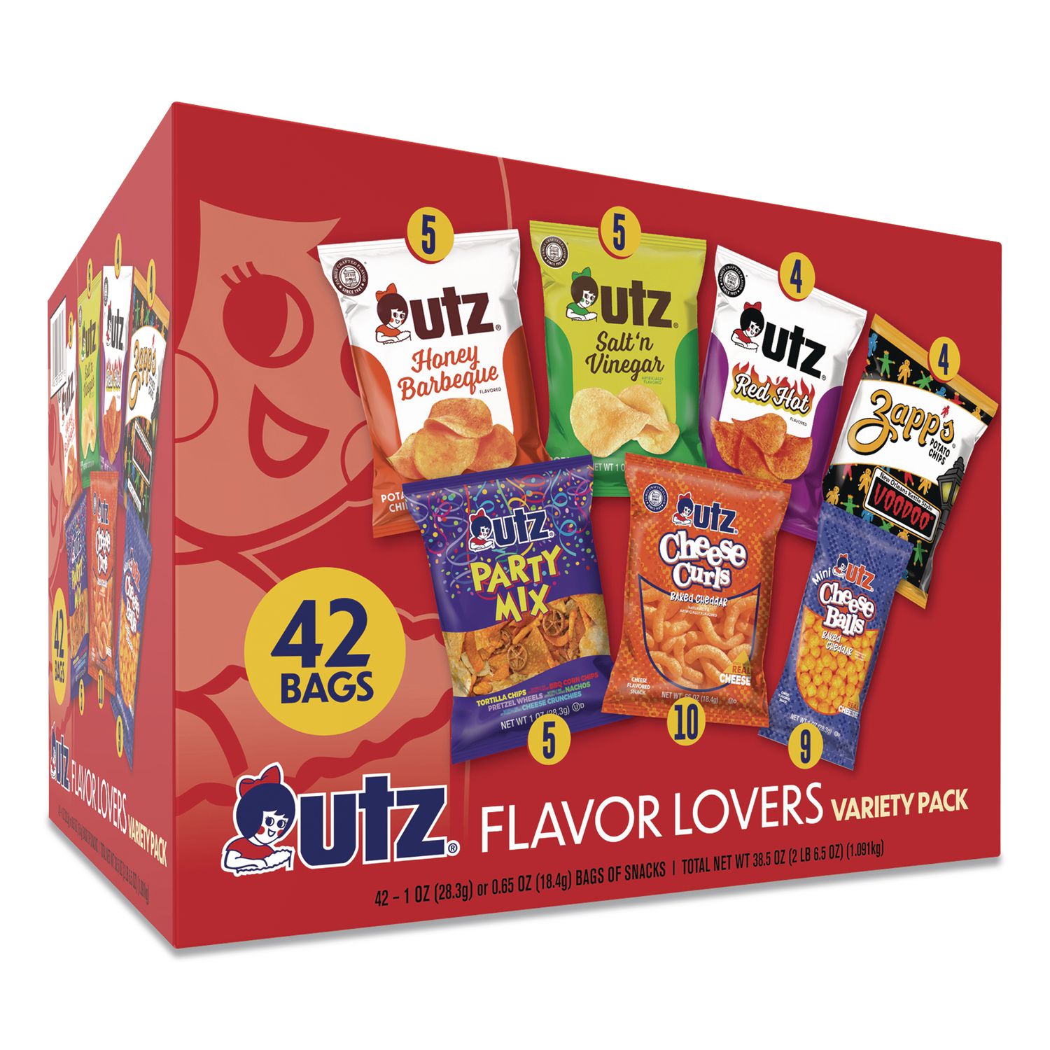 Flavor Lovers Variety Pack, Assorted Flavors, 42/Carton