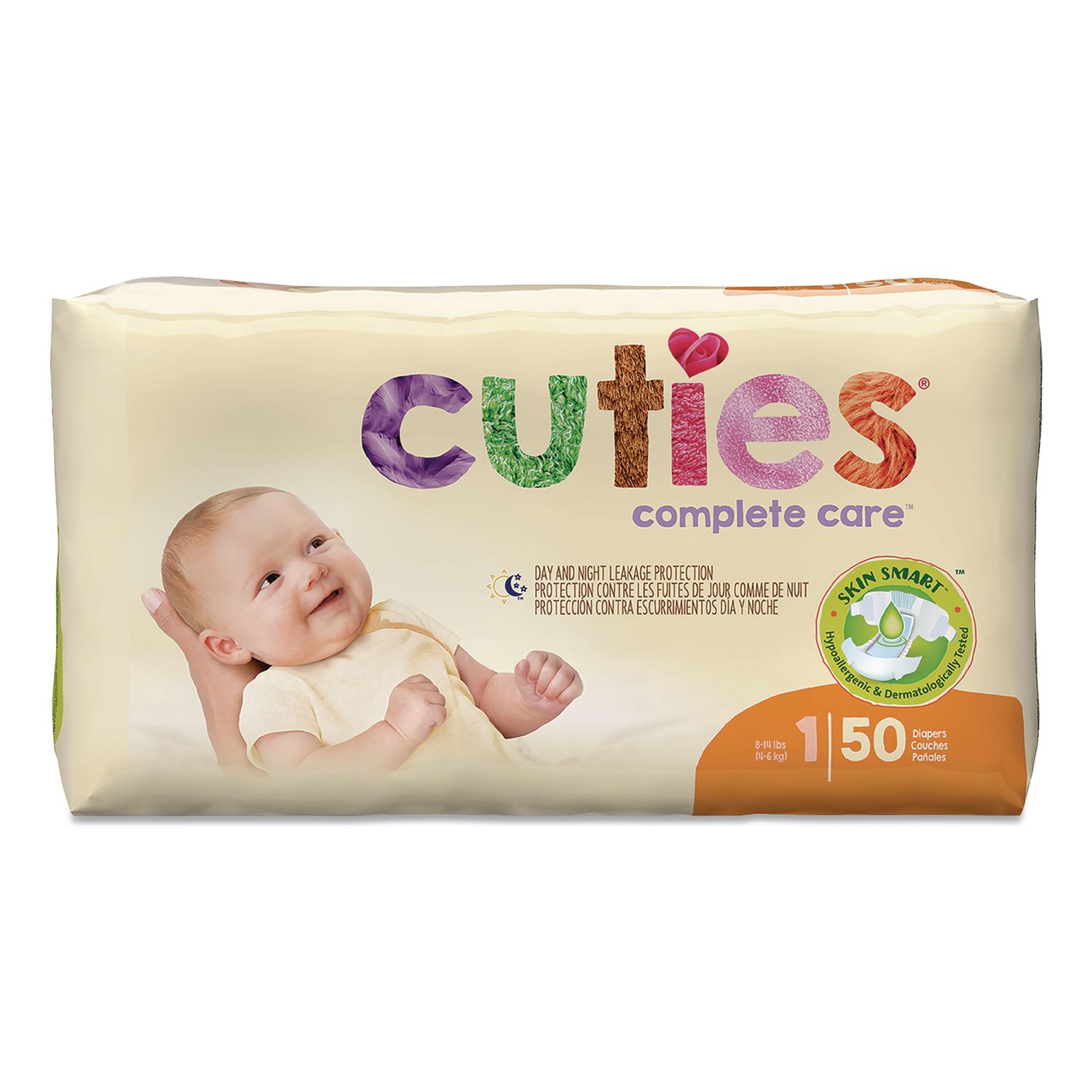 Complete Care Diapers, Size 1, 8 lbs to 14 lbs, 200/Carton