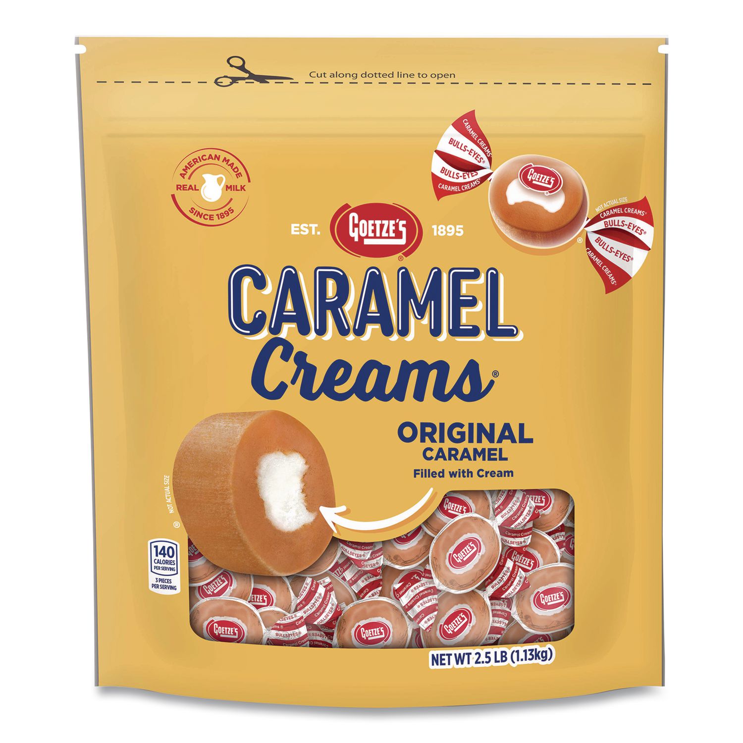 Caramel Creams Candy, 40 oz Resealable Bag