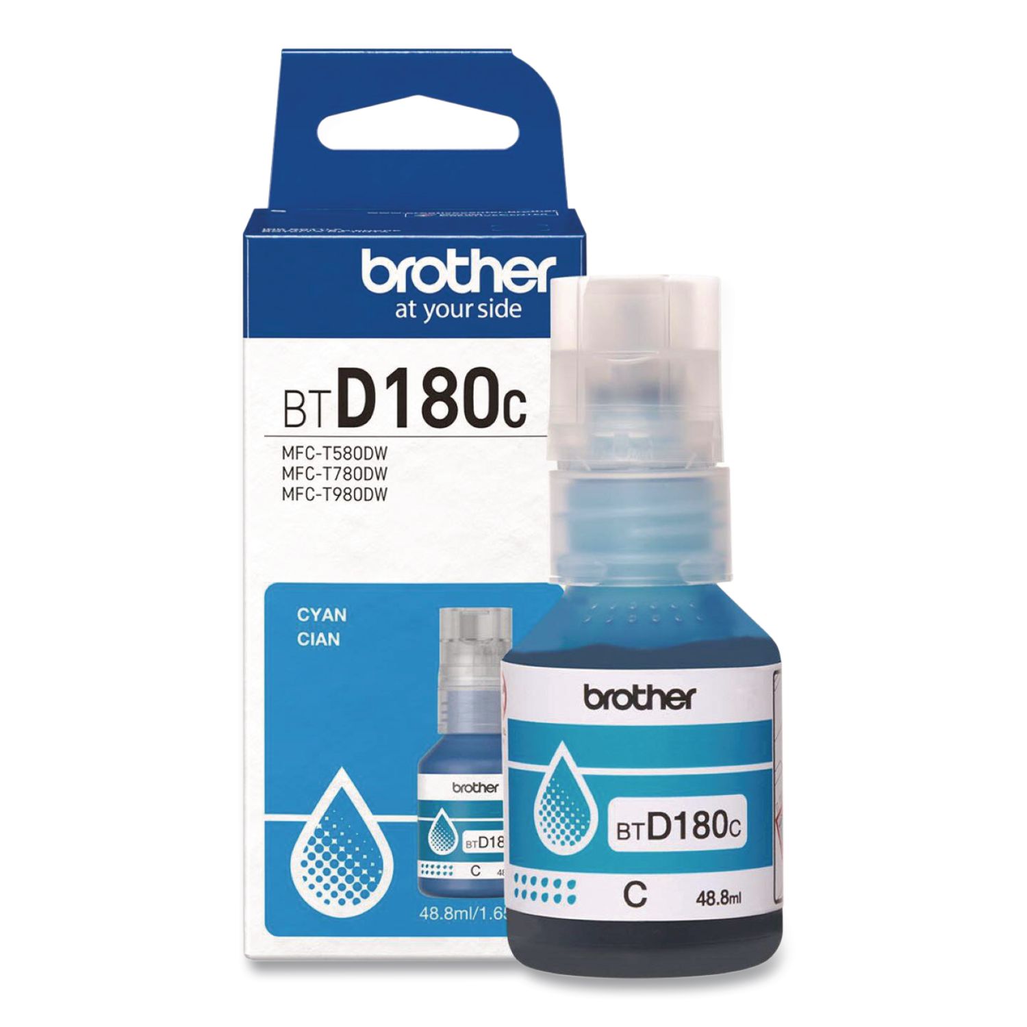 BTD180 INKvestment, High-Yield Ink, 5,000 Page-Yield, Cyan