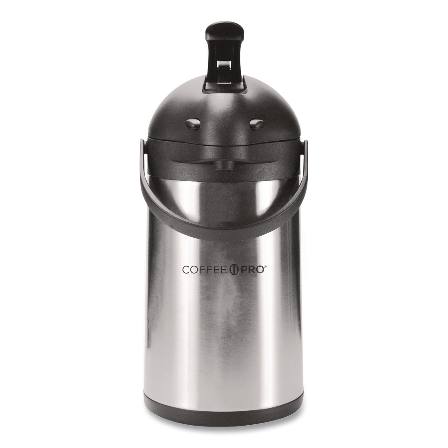 Stainless Steel Airpot, 192 oz, Silver/Black