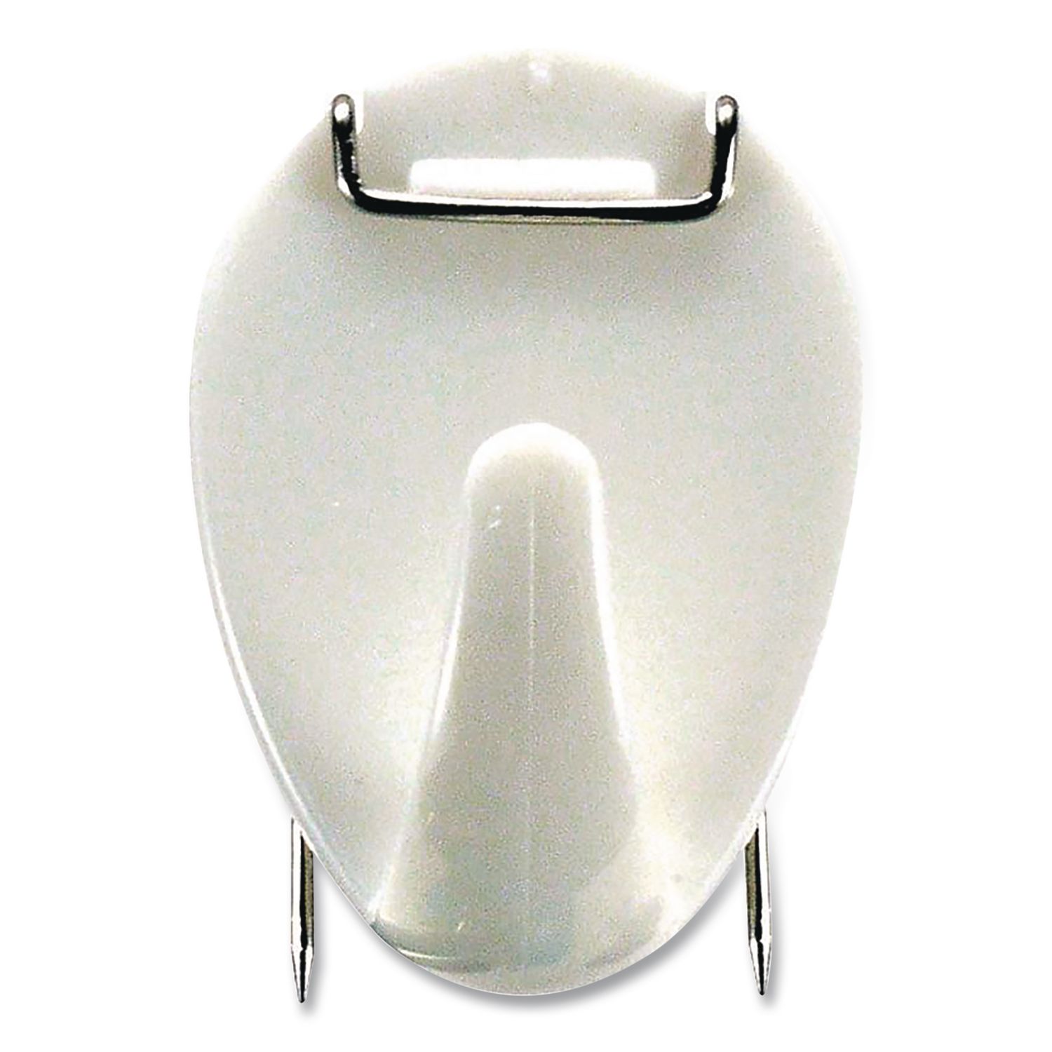 Cubicle Hooks, White, 5/Pack