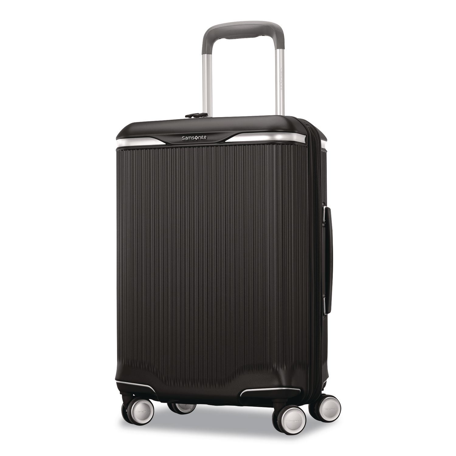 Silhouette 18 Hardside Spinner Suitcase, 10.5 x 14.8 x 23, Black