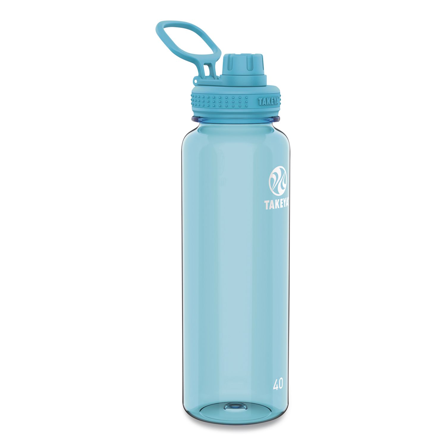 Tritan Plastic Water Bottle, 40 oz, Breezy Blue