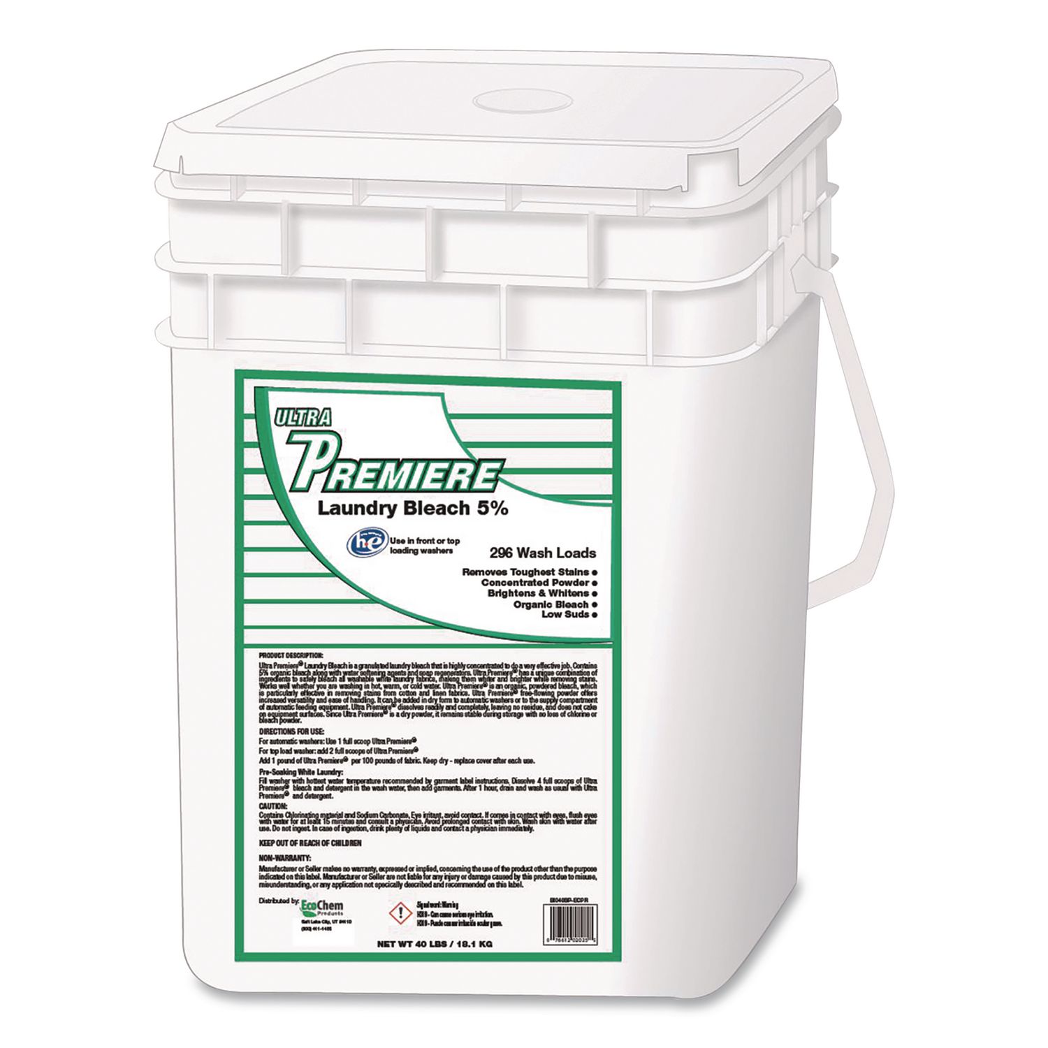 Powder Bleach, 40 lb Pail