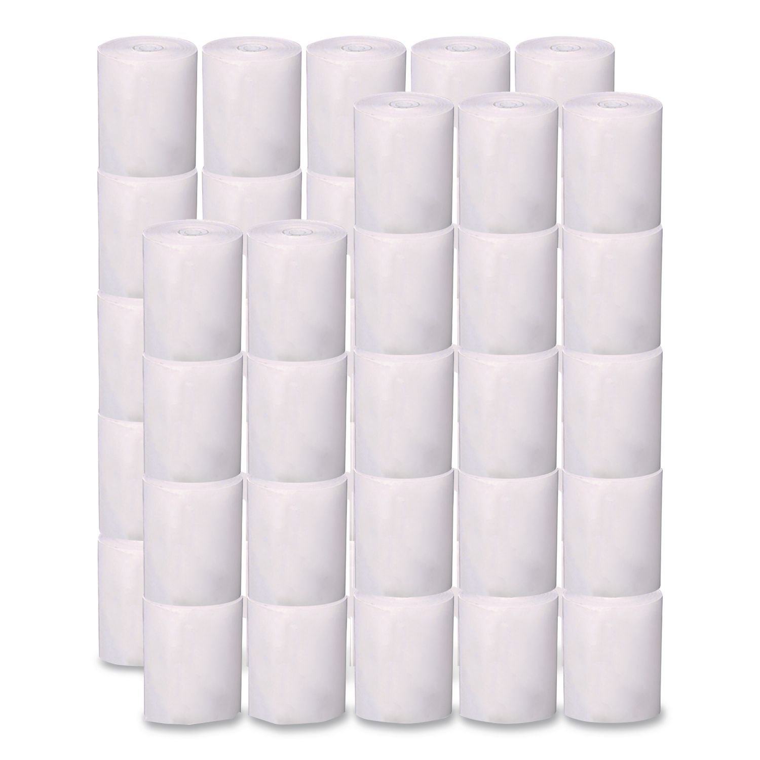 BPA-Free Thermal POS Rolls, 0.5" Core, 2.25" x 42 ft, White, 48/Carton