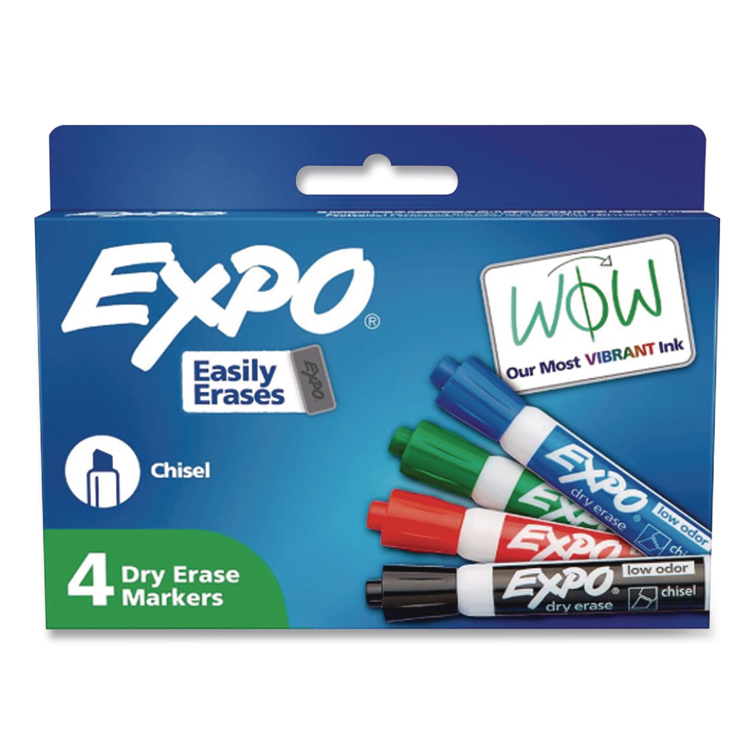 Low-Odor Dry-Erase Marker, Medium Bullet Tip, Assorted Colors, 48/Carton