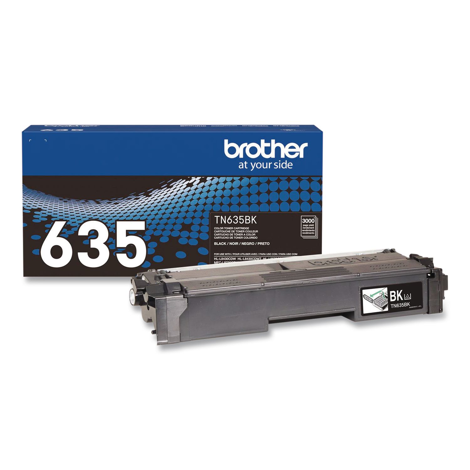 TN635 Toner, 3,000 Page-Yield, Black