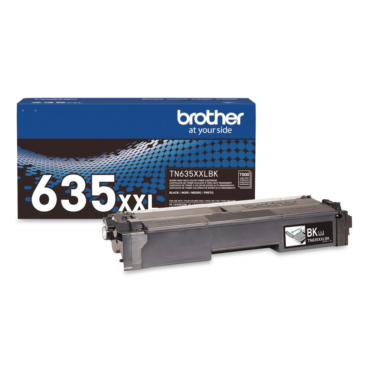 TN635XXL Super High-Yield Toner, 7,500 Page-Yield, Black