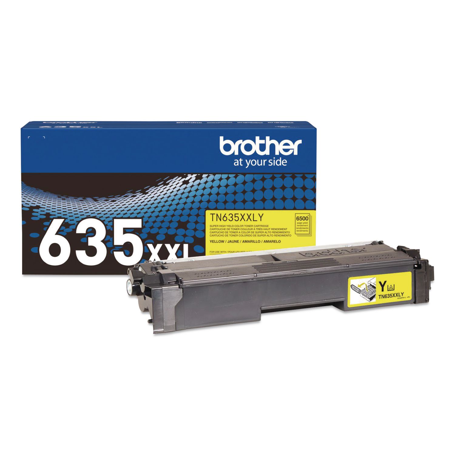 TN635XXL Super High-Yield Toner, 6,500 Page-Yield, Yellow