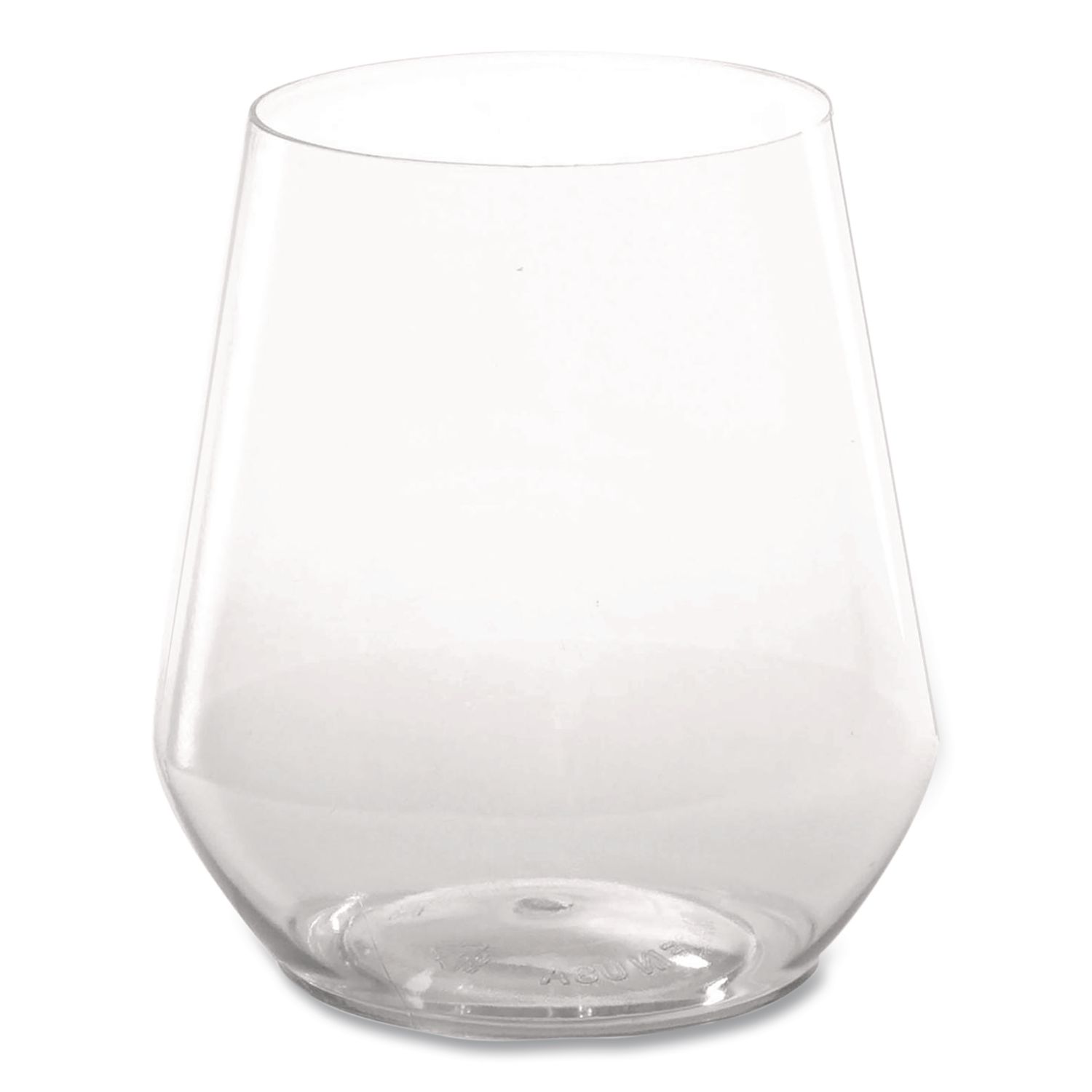 Reserv Stemless Glassware, 12 oz, Clear, 16 Cups/Tray, 4 Trays/Carton