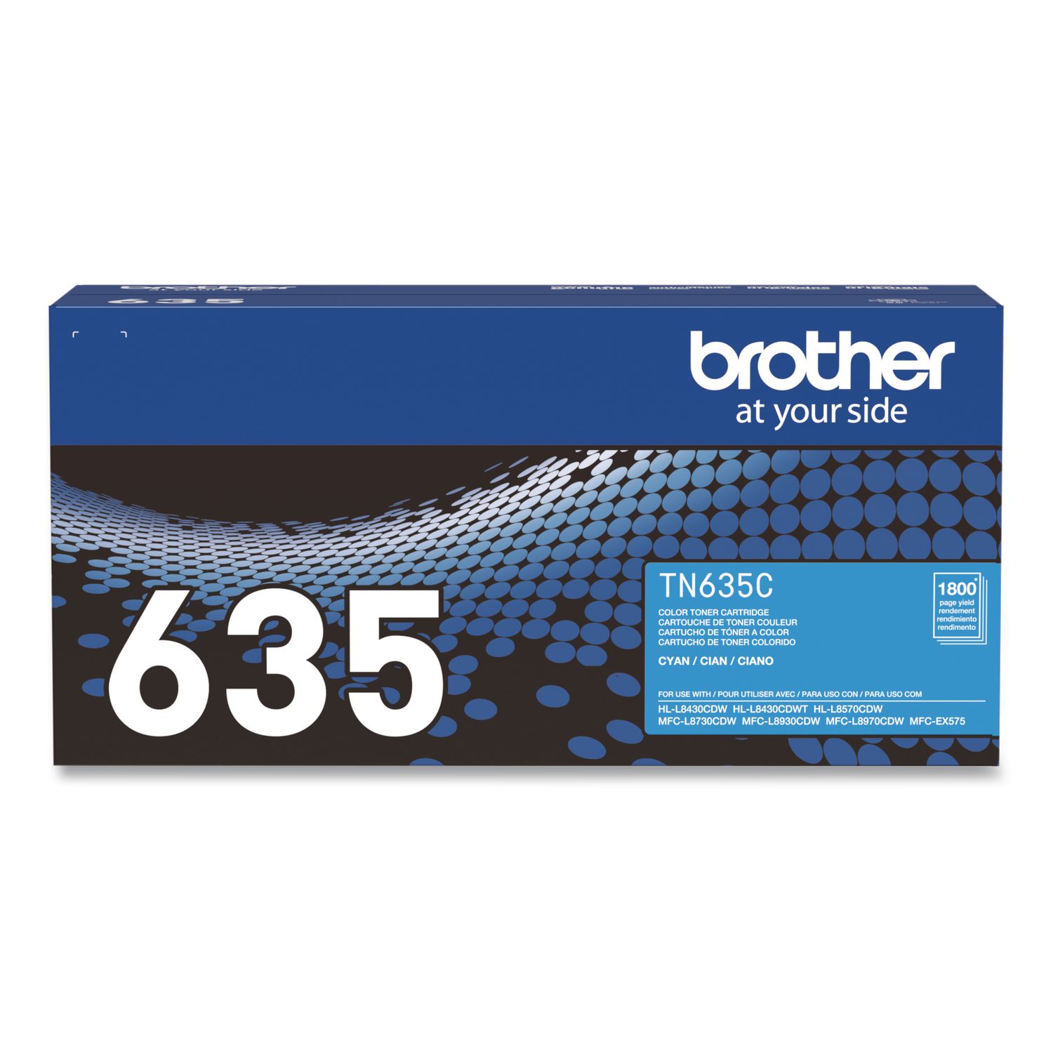TN635 Toner, 1,800 Page-Yield, Cyan