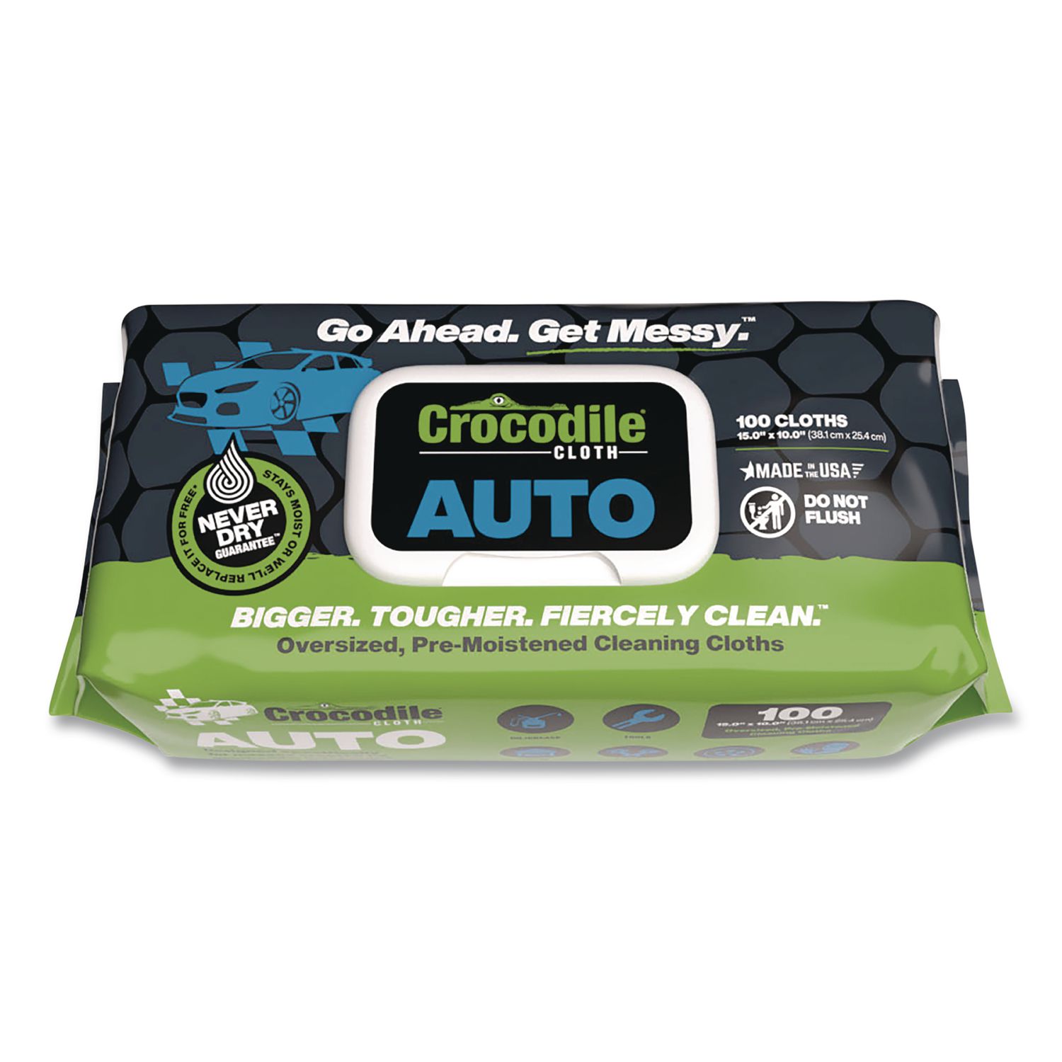 Auto Cleaning Cloths, 10 x 15, White, 100/Pack