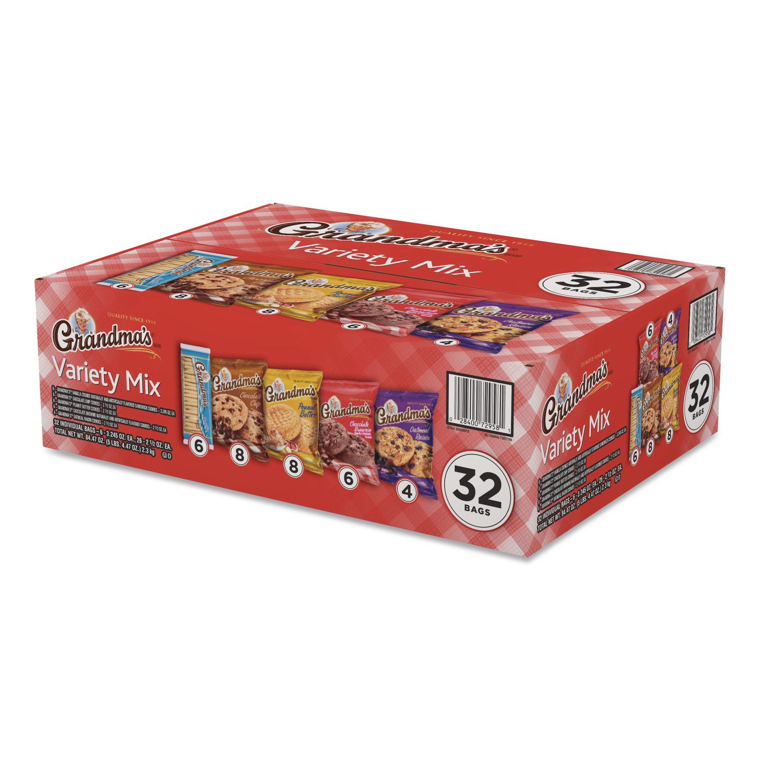 Cookies Variety Tray, 32 Count, 2.5 oz Packs