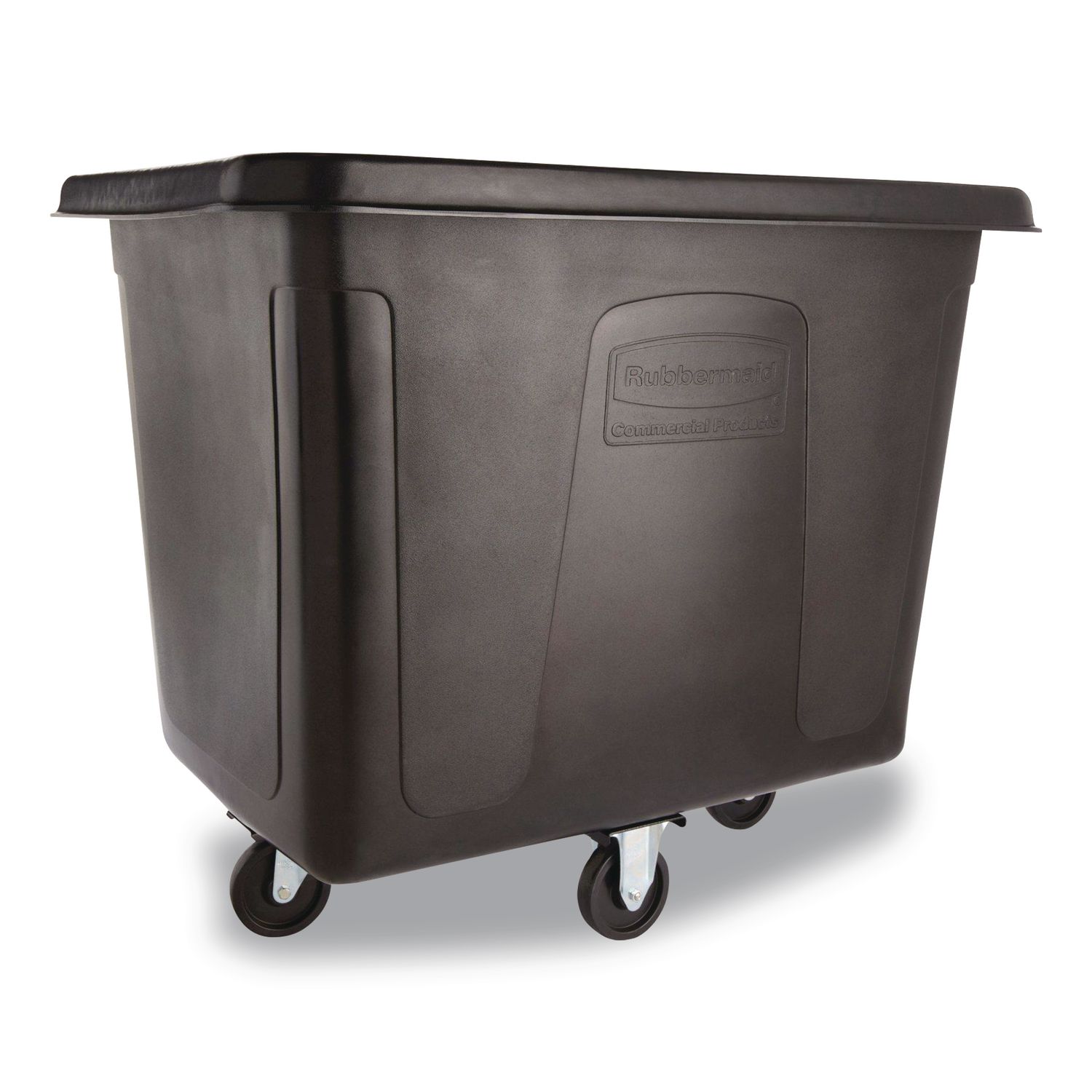 Cube Truck, 119.7 gal, 500 lb Capacity, Plastic/Metal, Black