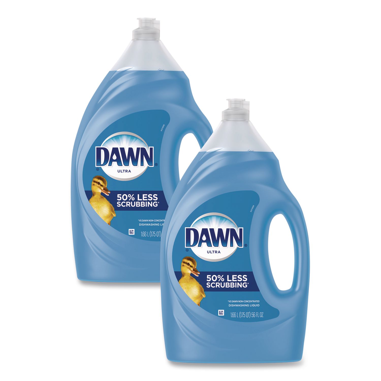 Ultra Liquid Dish Detergent, Dawn Original Scent, 56 oz Squeeze Bottle, 2/Carton