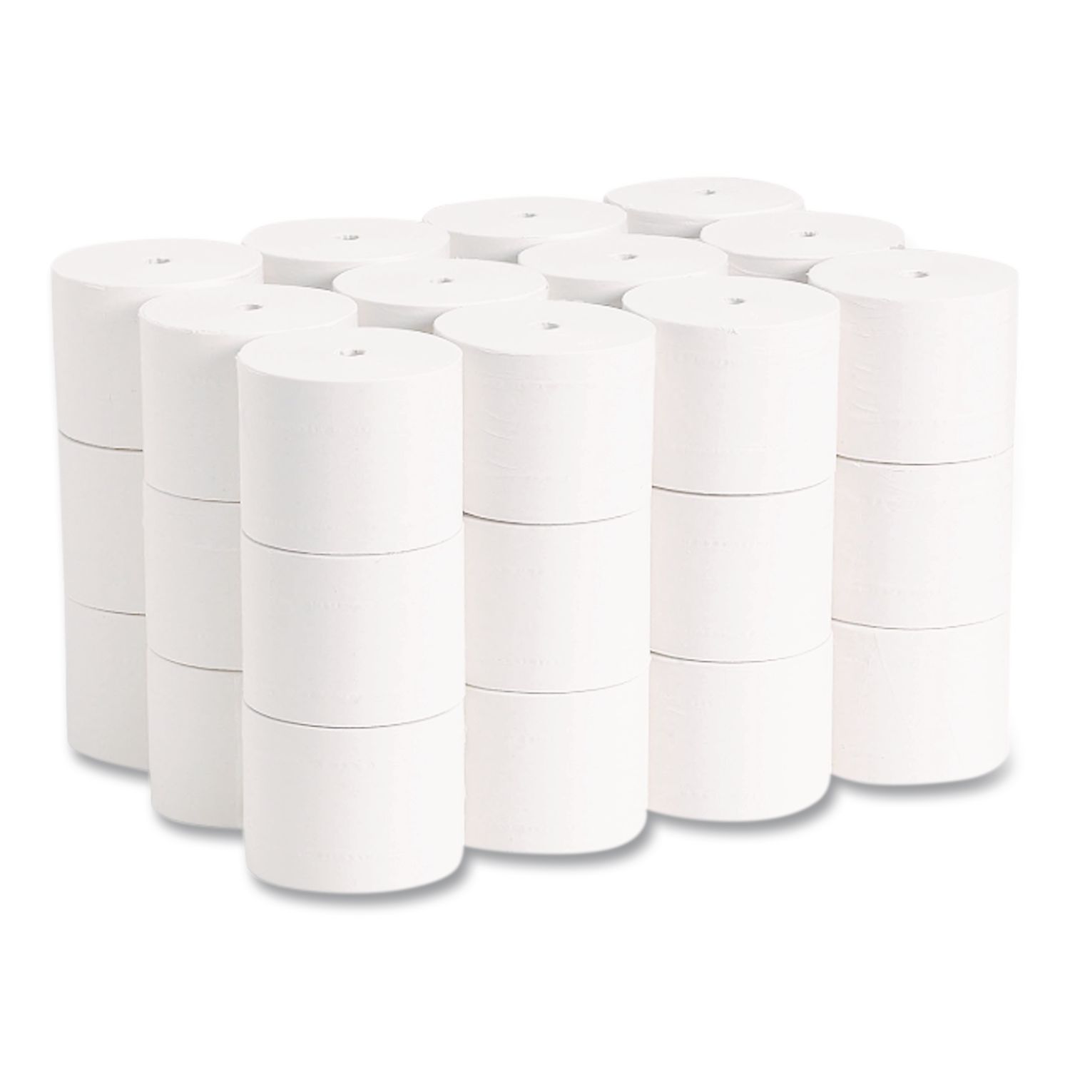 Compact Coreless Recycled Toilet Paper, 2-Ply, White, 1,000 Sheets/Roll, 36 Rolls/Carton