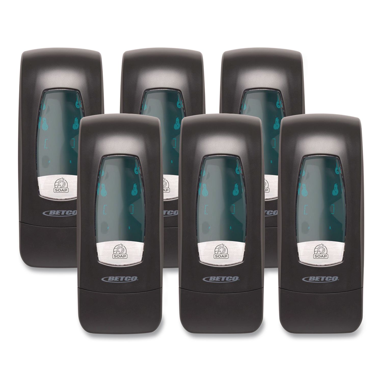 Clario C3 Manual Foam Soap Dispenser, 5.08 x 4, x 12.1, Black, 6/Carton