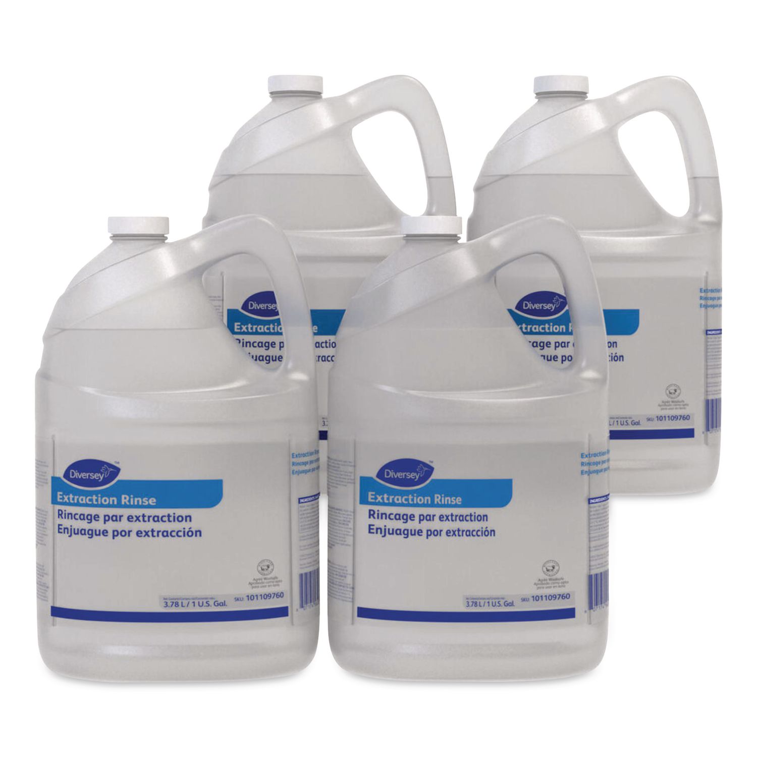 Carpet Extraction Rinse, Floral Scent, 1 gal Bottle, 4/Carton