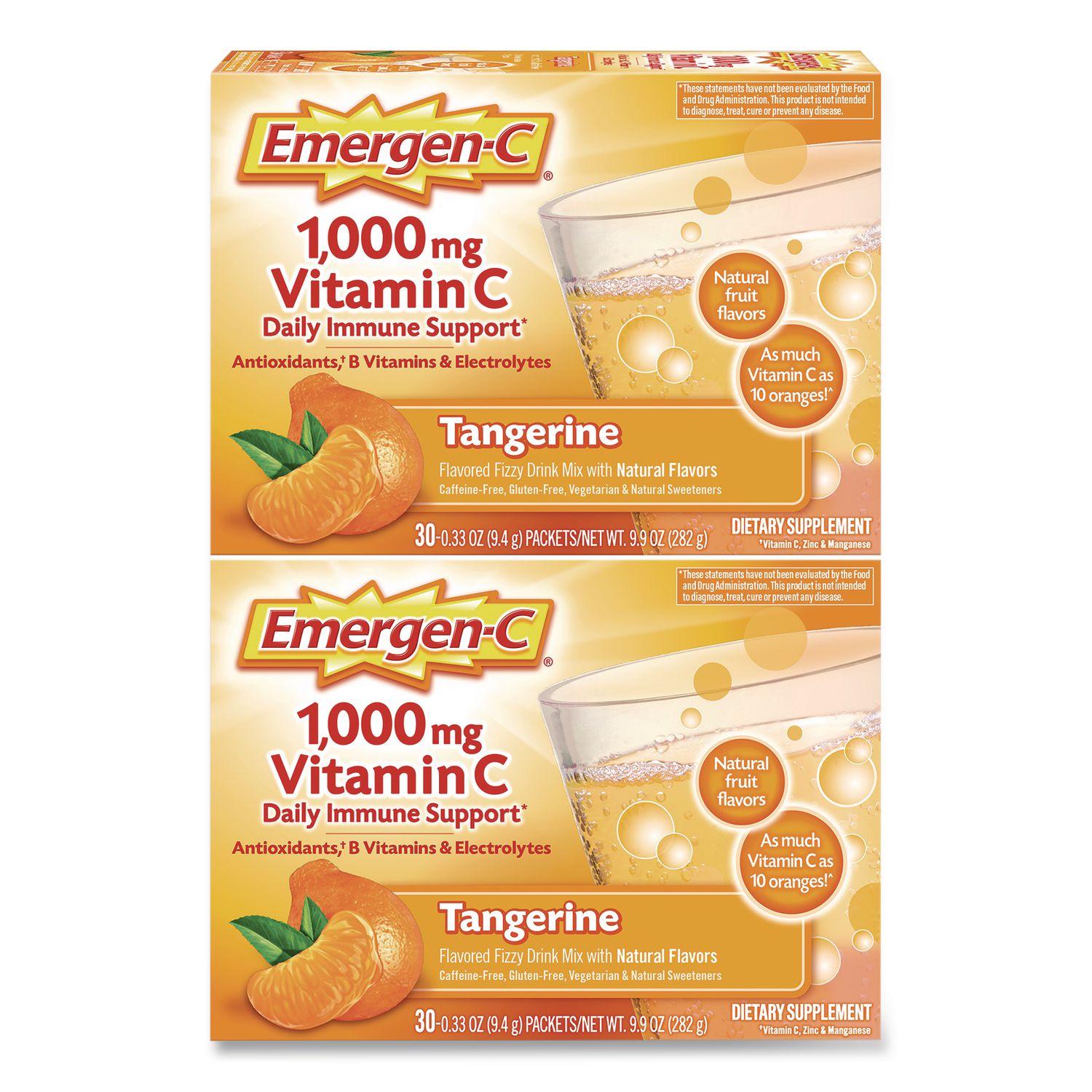 Vitamin C Drink Mix, 1,000 mg Vitamin C, Tangerine, 60/Pack