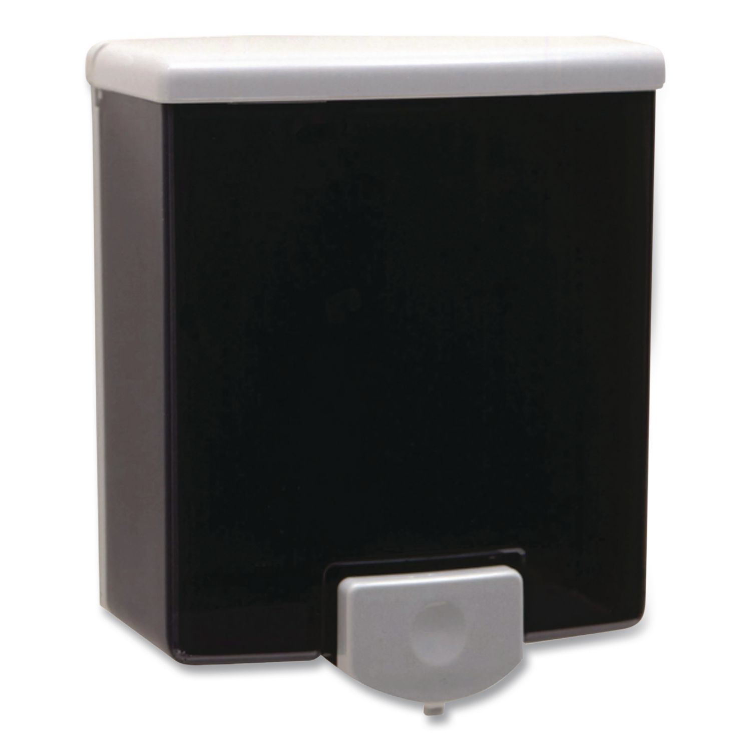 Surface-Mount Manual Liquid Soap Dispenser, 5.81 x 3.8 x 6.88, Black