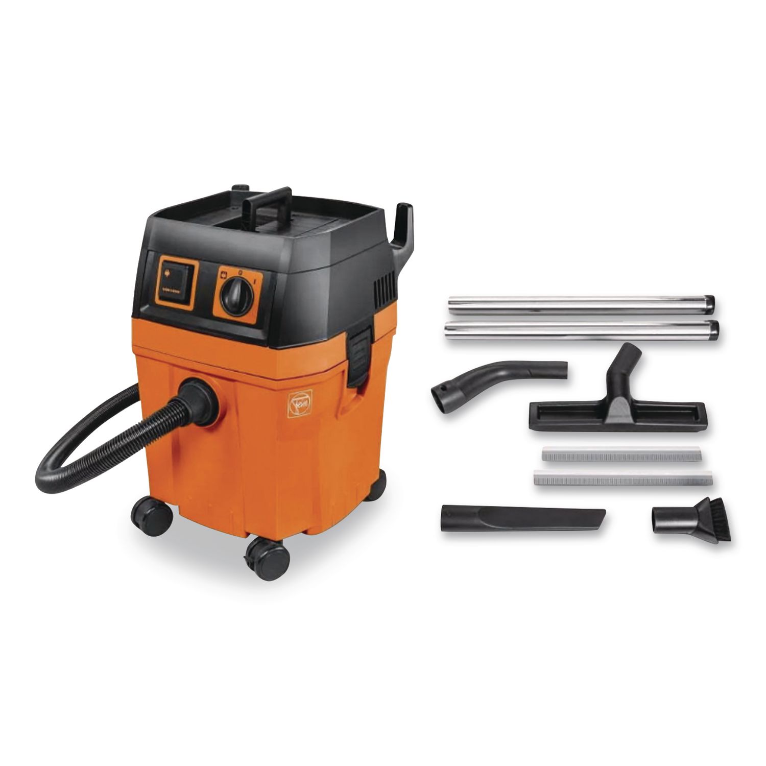 Turbo II HEPA Dust Extractor Set, 8.4 gal Tank Capacity, Orange/Black