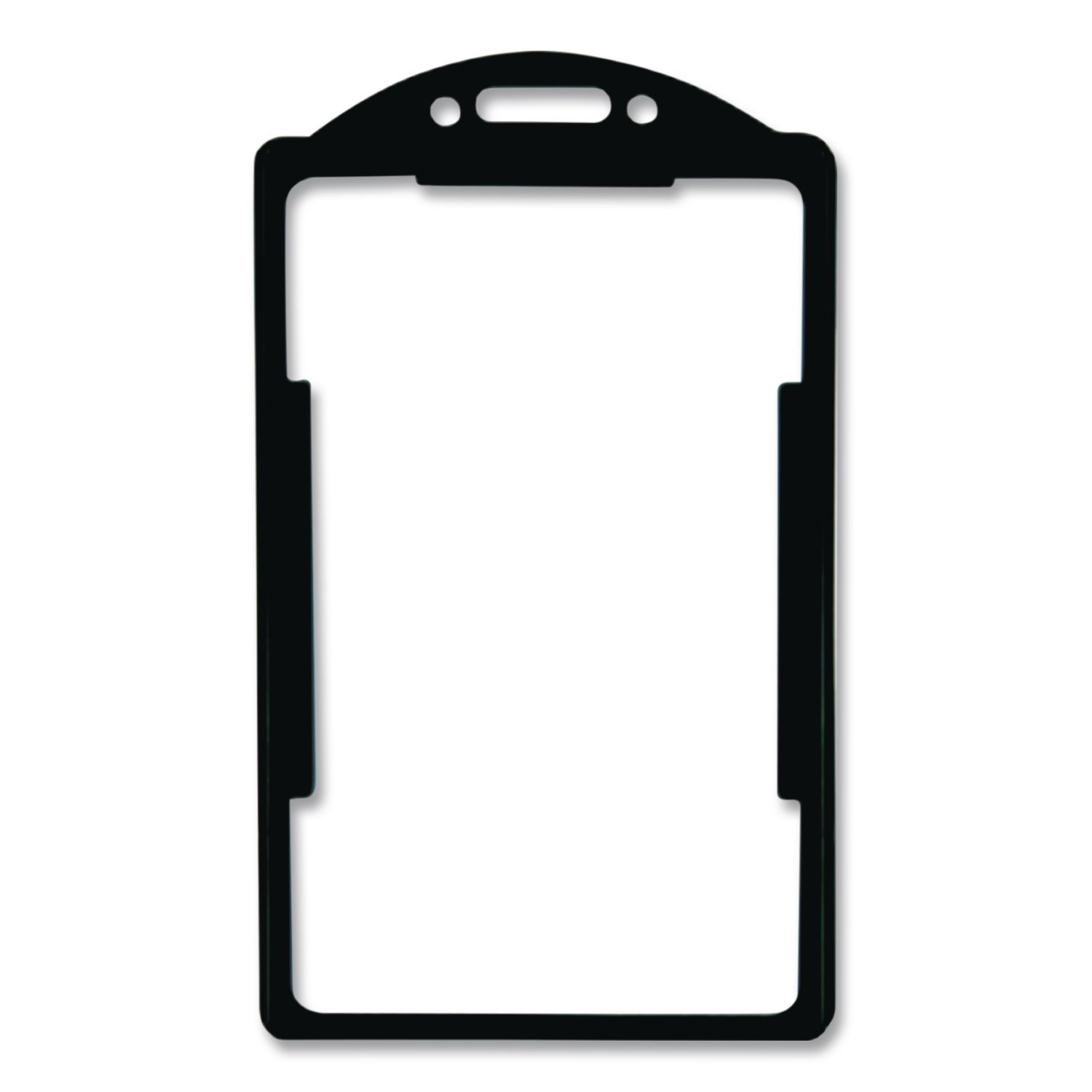 ID Card Holders, Vertical, Black 2.38" x 3.68" Holder, 2.13" x 3.38" Insert, 25/Pack