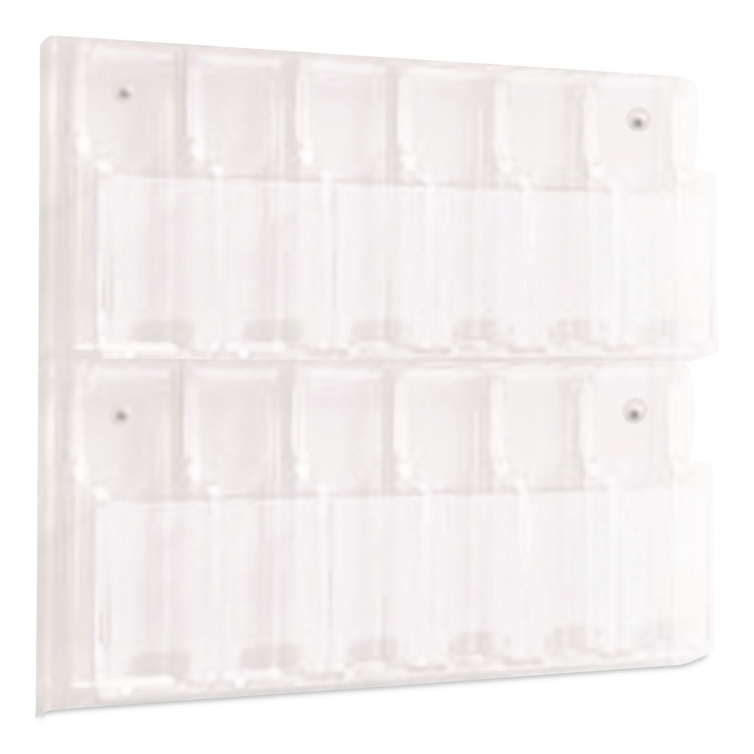 Clear2c 12 Pamphlet Display, 28.75 x 3 x 23.5, Clear